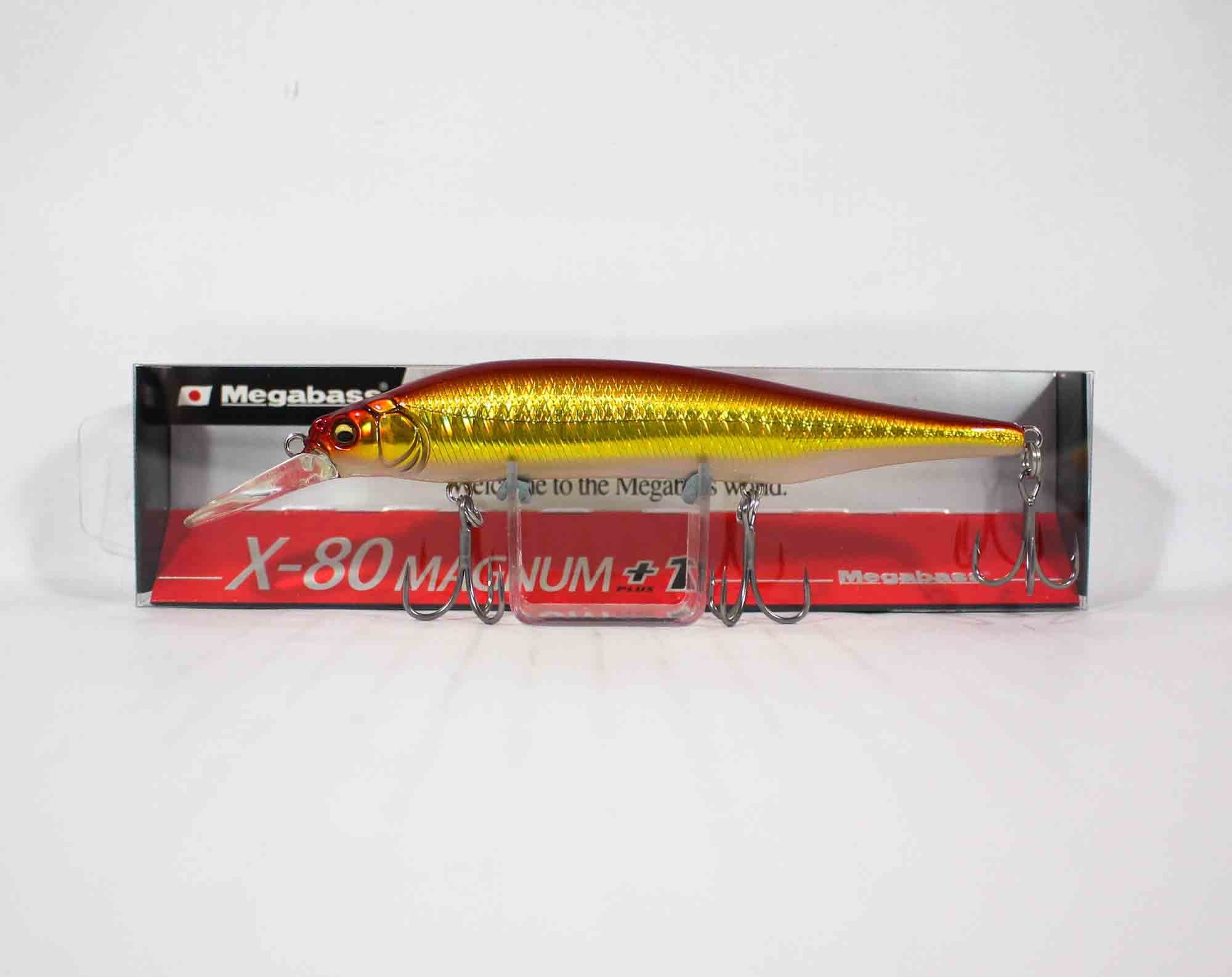 Megabass X-80 Magnum +1 Sinking Lure GG Akakin (2358)