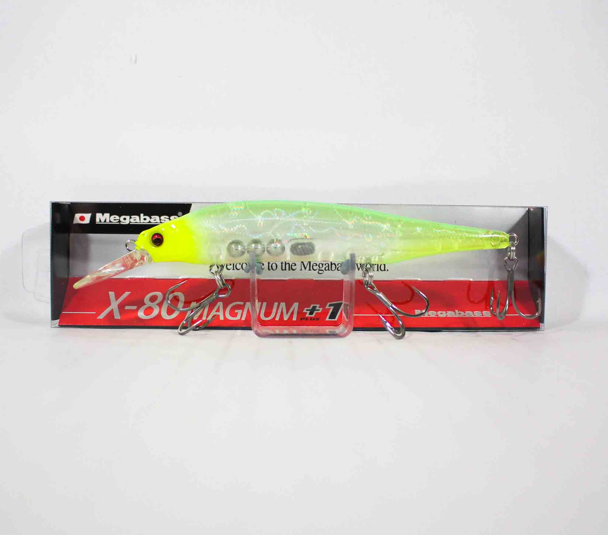 Megabass X-80 Magnum +1 Sinking Lure GP Sparkring Chart Head (2402)