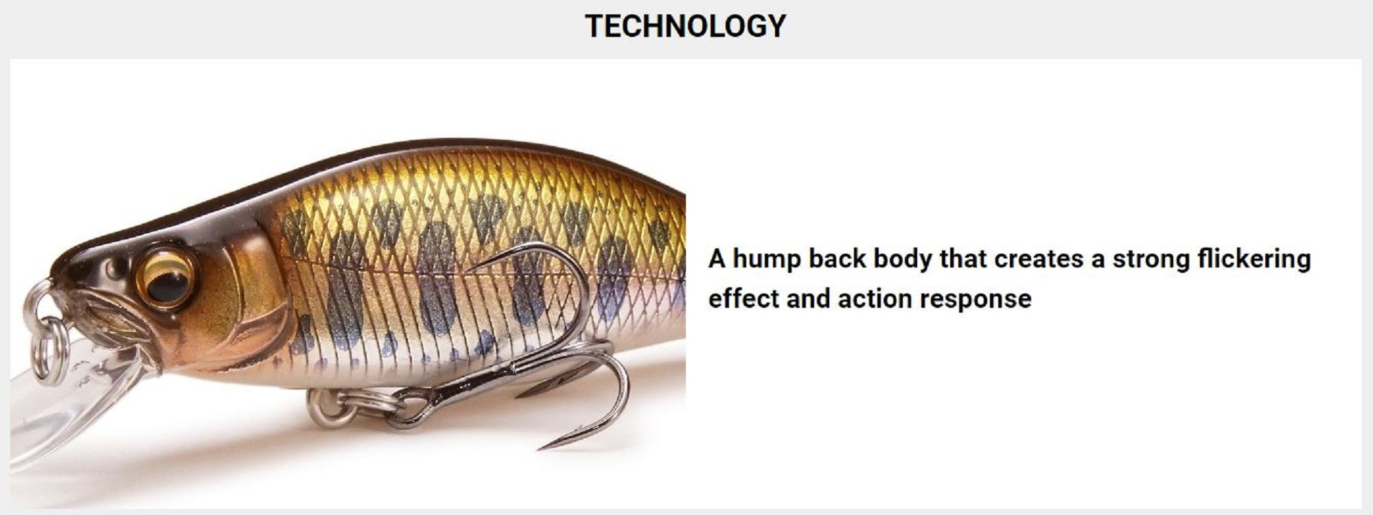 Megabass GH 46 Humpback FS Sinking Lure M Blupin Stream (4222)