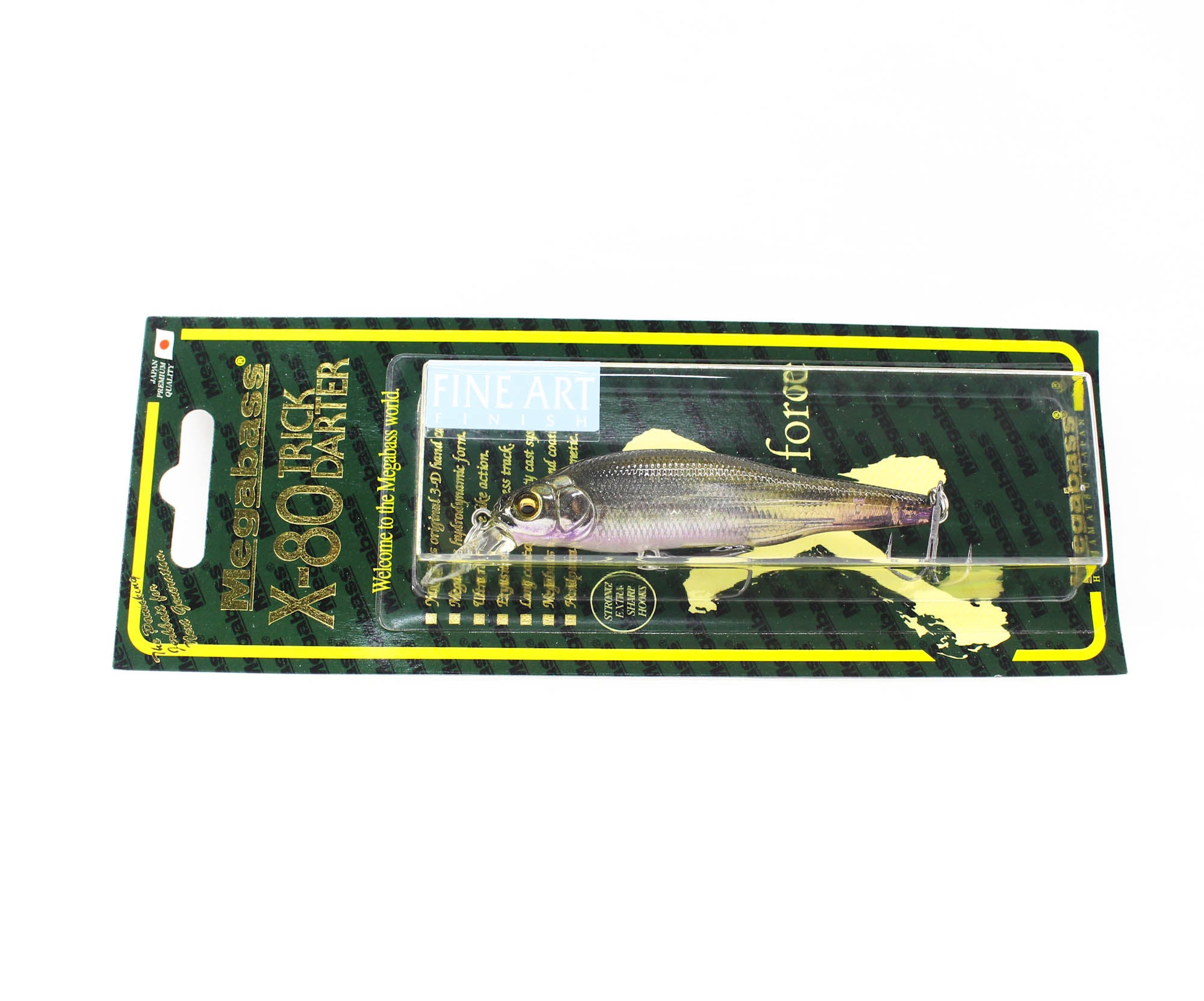 Megabass X-80 Trick Darter Suspend Lure FA Ghost Wakasagi (8541)