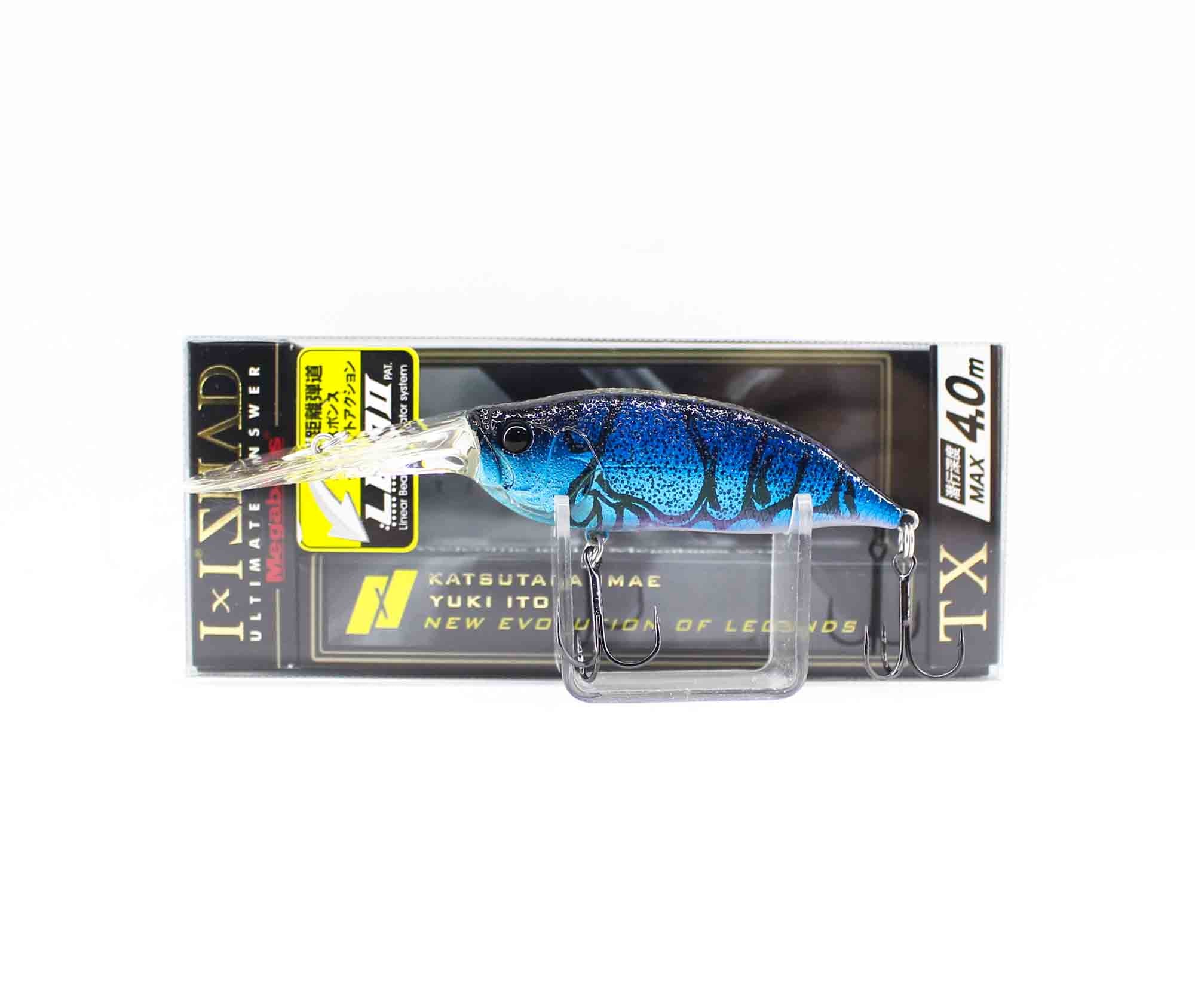 Megabass I X I Shad TX 4m 57 mm 1/4 oz Suspend Lure Blue Craw (0039)