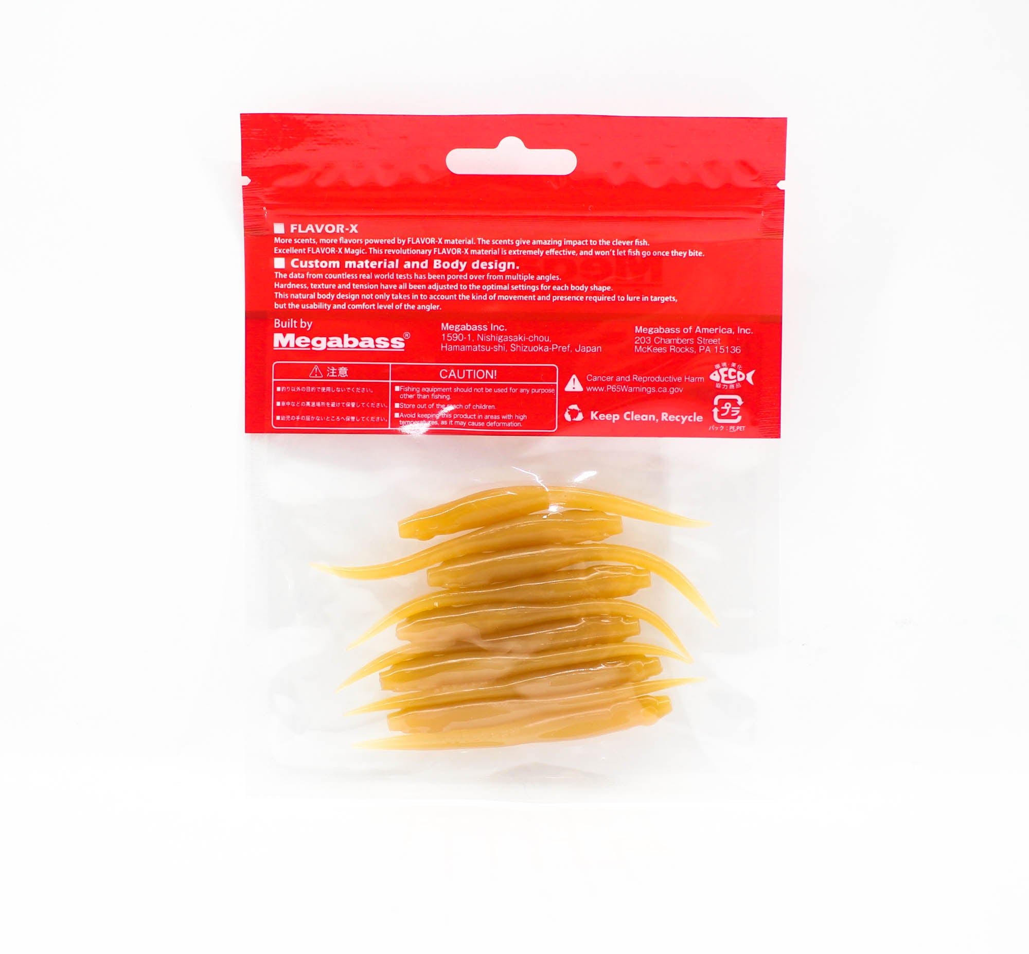 Megabass Soft Lure Hazedong 3 Inches Doba Mimizu (0497)