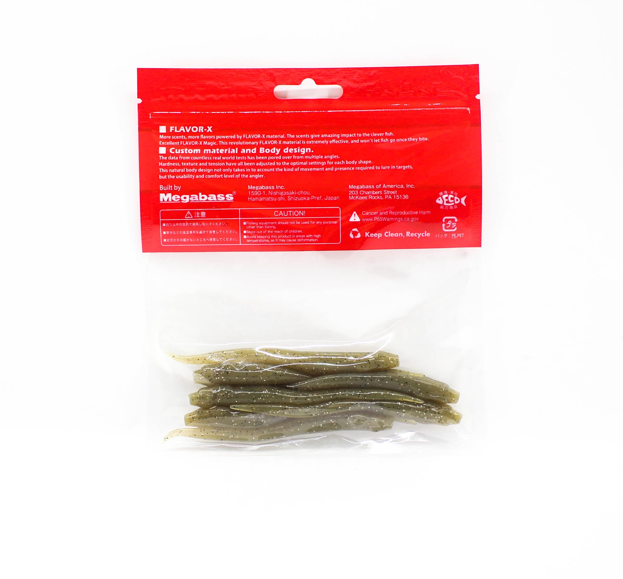 Megabass Soft Lure Hazedong 4 Inches Light Watermelon (0596)