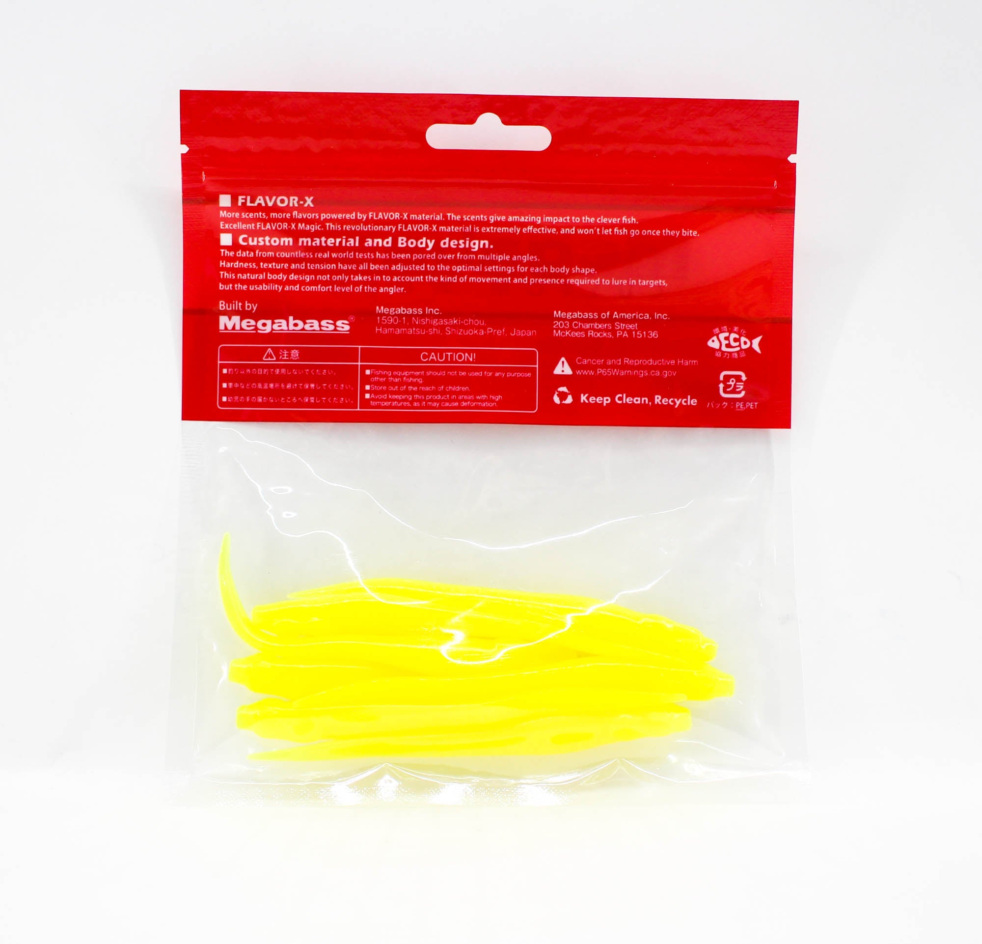 Megabass Soft Lure Hazedong 4 Inches Solid Chart (0695)