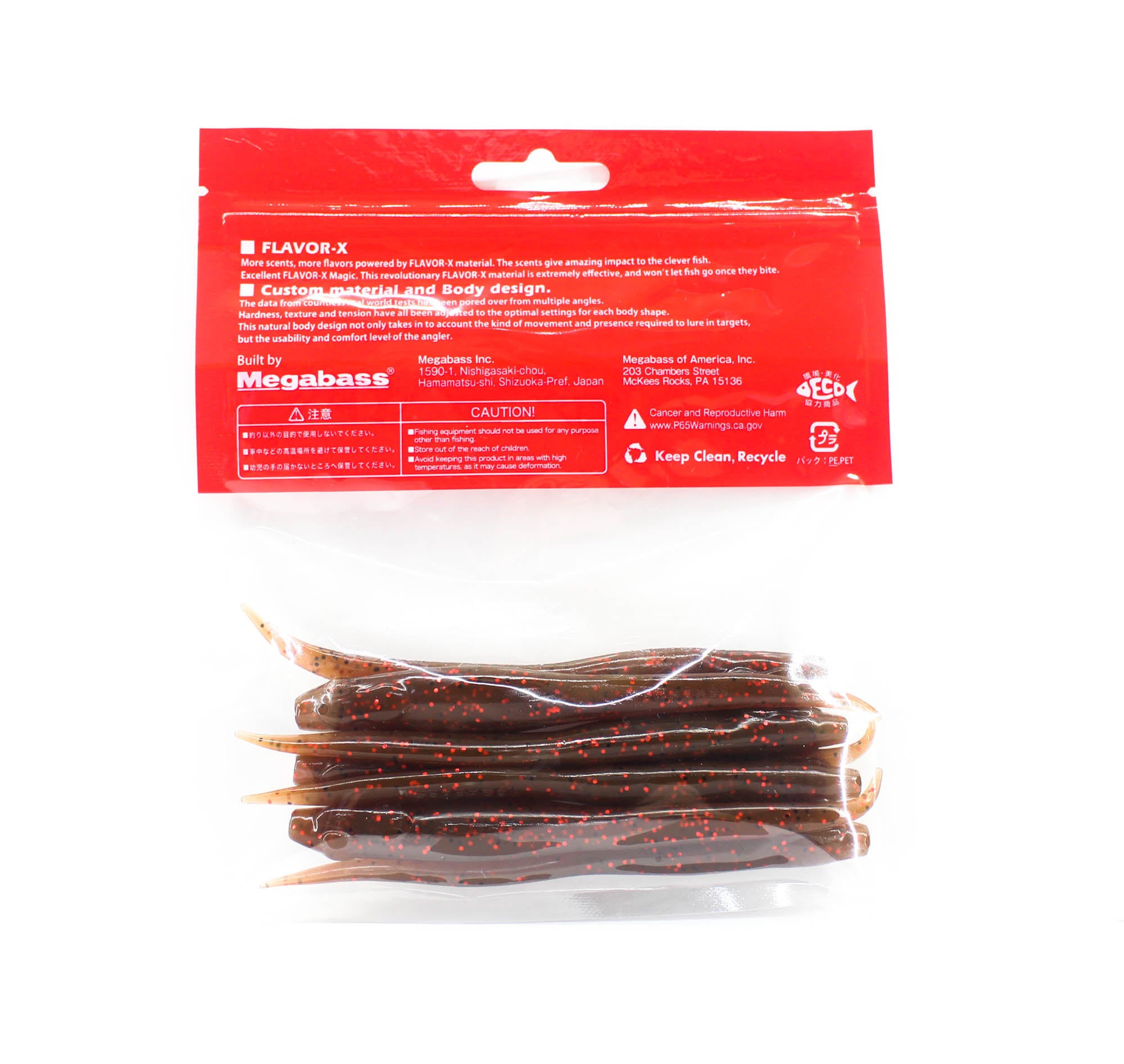 Megabass Soft Lure Hazedong 5 Inches Ebimiso Red Flake (0749)