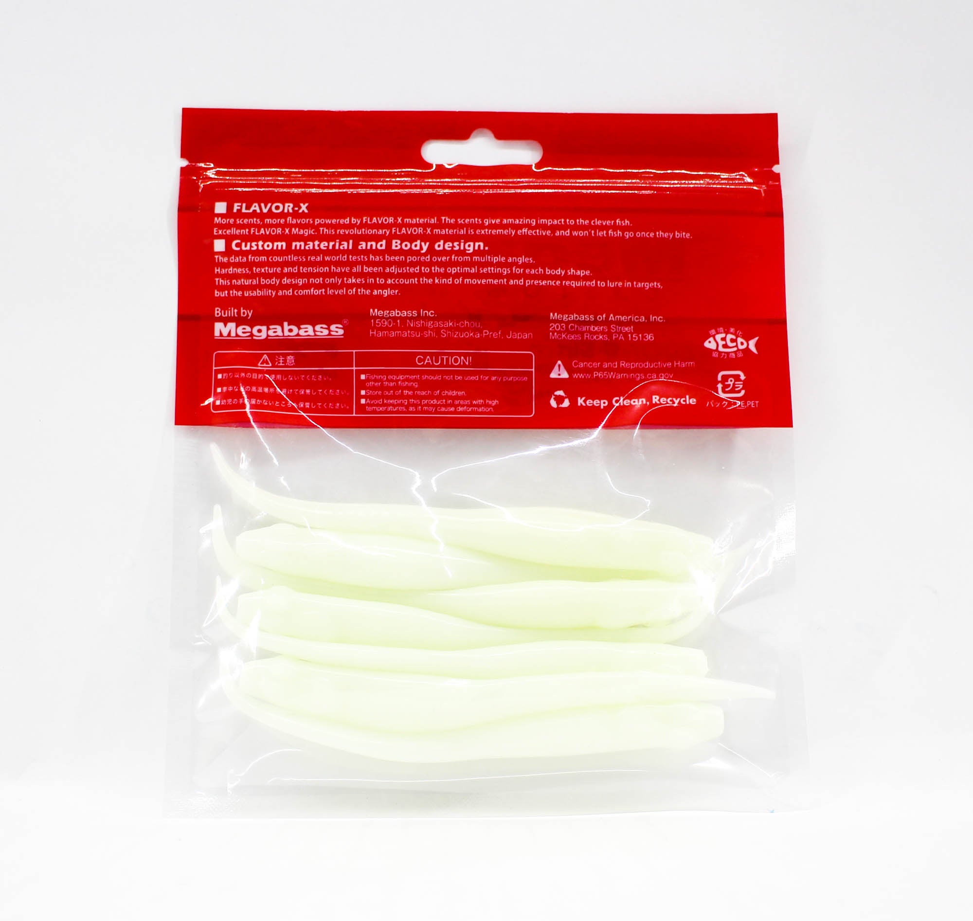Megabass Soft Lure Hazedong 5 Inches Solid White (0817)