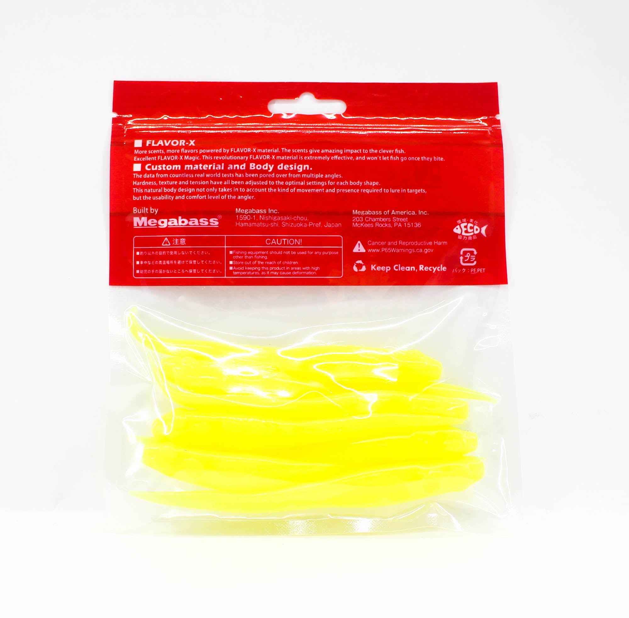 Megabass Soft Lure Hazedong 5 Inches Solid Chart (0824)