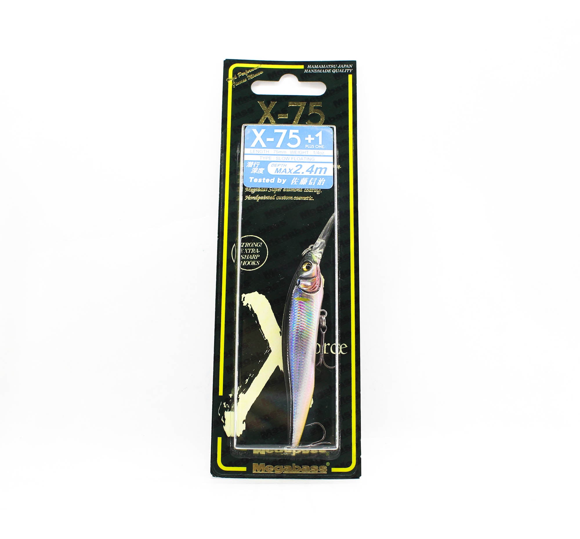 Megabass X-Nanahan +1 75 mm 1/4 oz Floating Lure LZ Satoshin Ayu (1395)