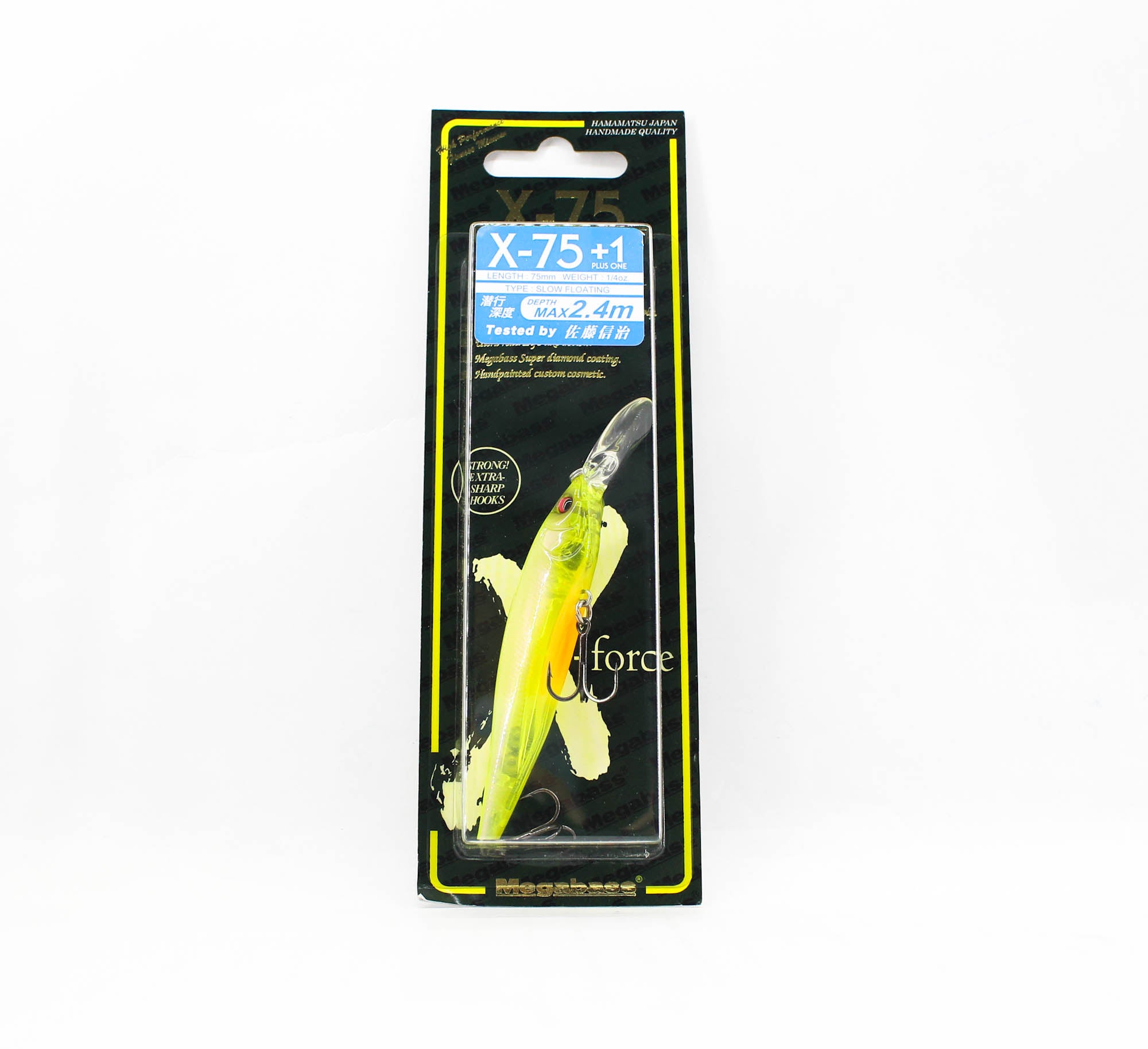 Megabass X-Nanahan +1 75 mm 1/4 oz Floating Lure GP ITO Kinari (1463)