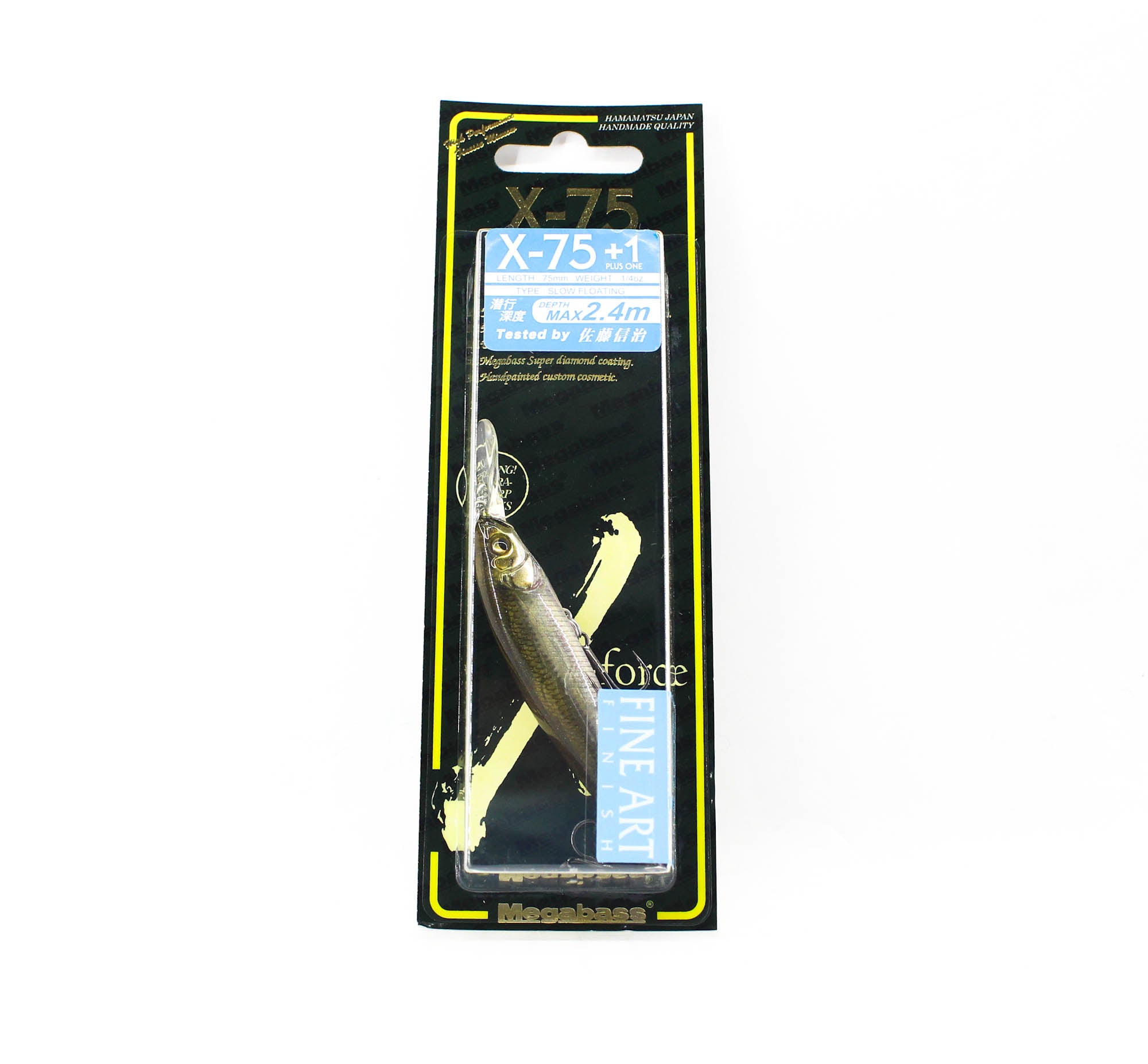 Megabass X-Nanahan +1 75 mm 1/4 oz Floating Lure Wakasagi (1487)