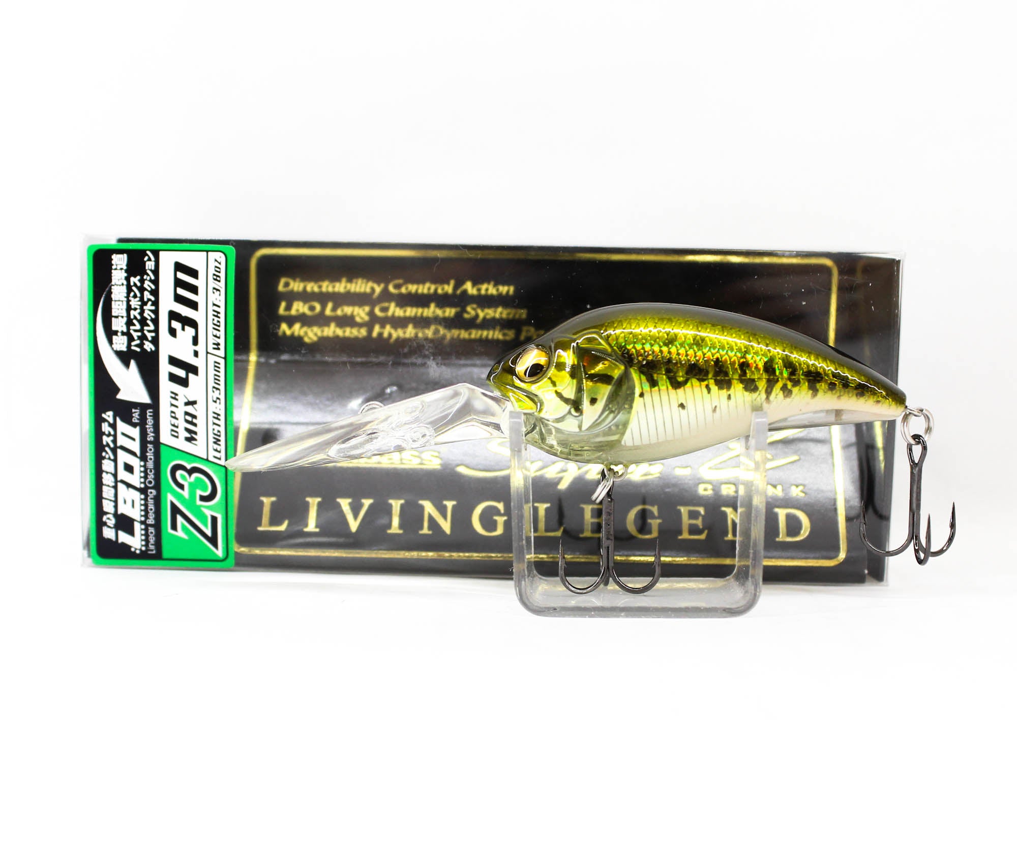 Megabass Super-Z Z3 53 mm 3/8 oz Floating Lure GG Bass (2460)