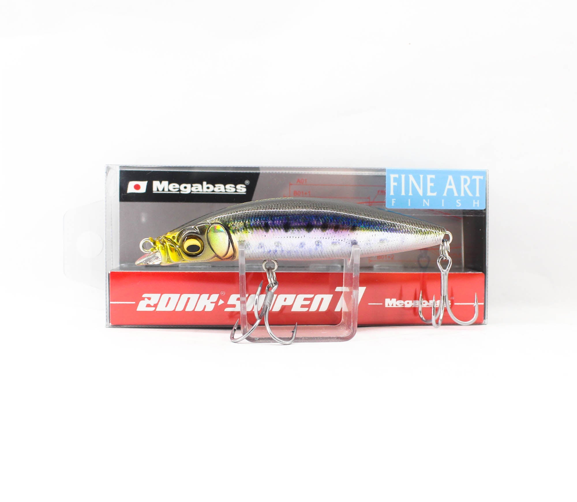 Megabass Zonk Sinpen 77 Sinking Lure FA Nama Iwashi (3214)