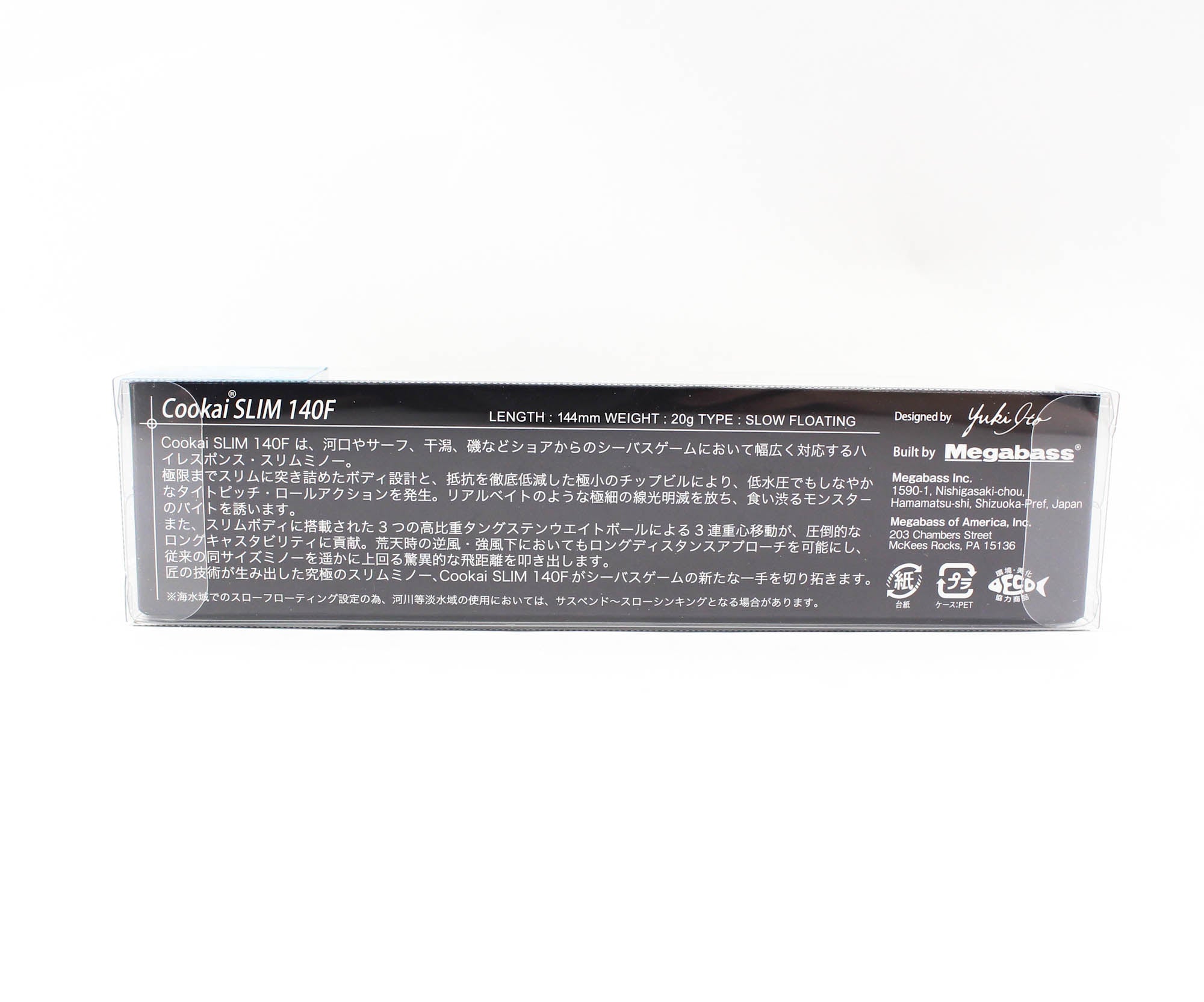 Megabass Cookai Slim 140F Floating Lure FA Enshu Kisu (6406)