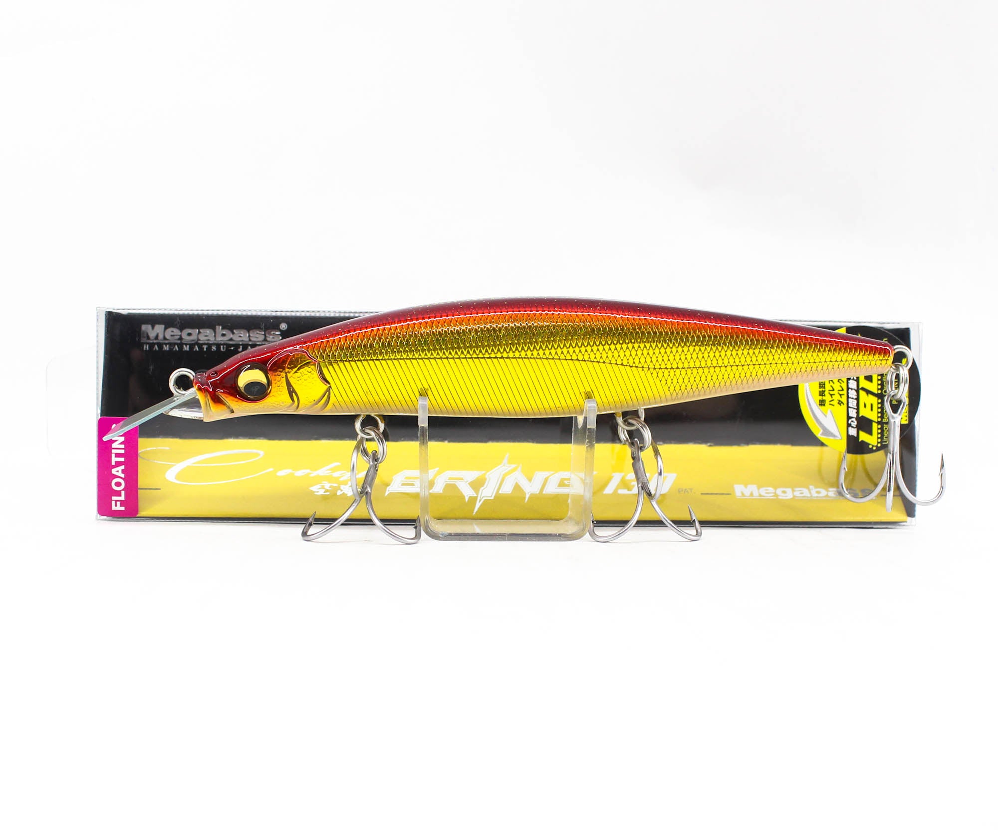 Megabass Cookai Bring 130F Floating Lure GG Akakin Sparkle (7762)