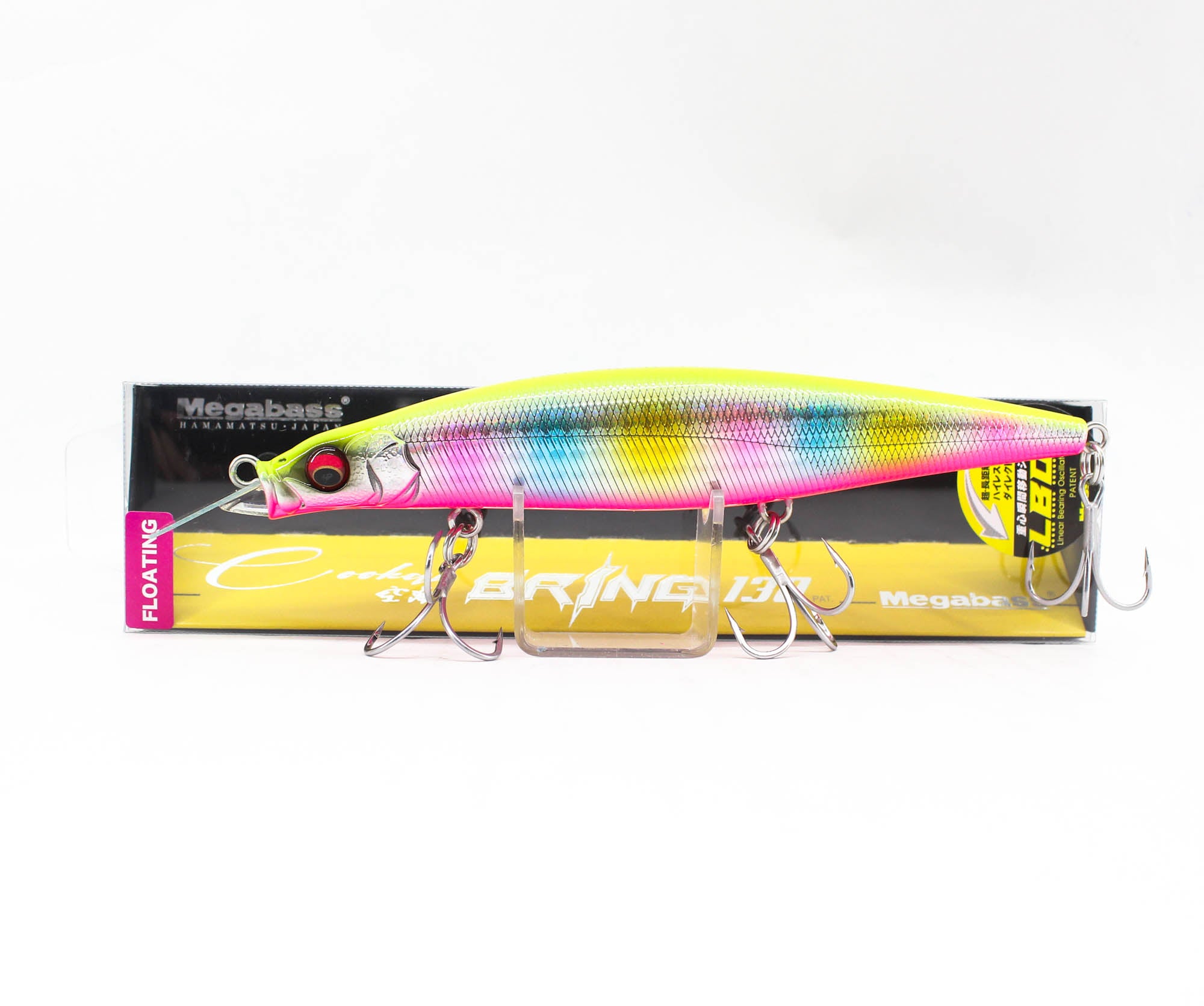 Megabass Cookai Bring 130F Floating Lure GG Chart Back Rainbow PB (7779)