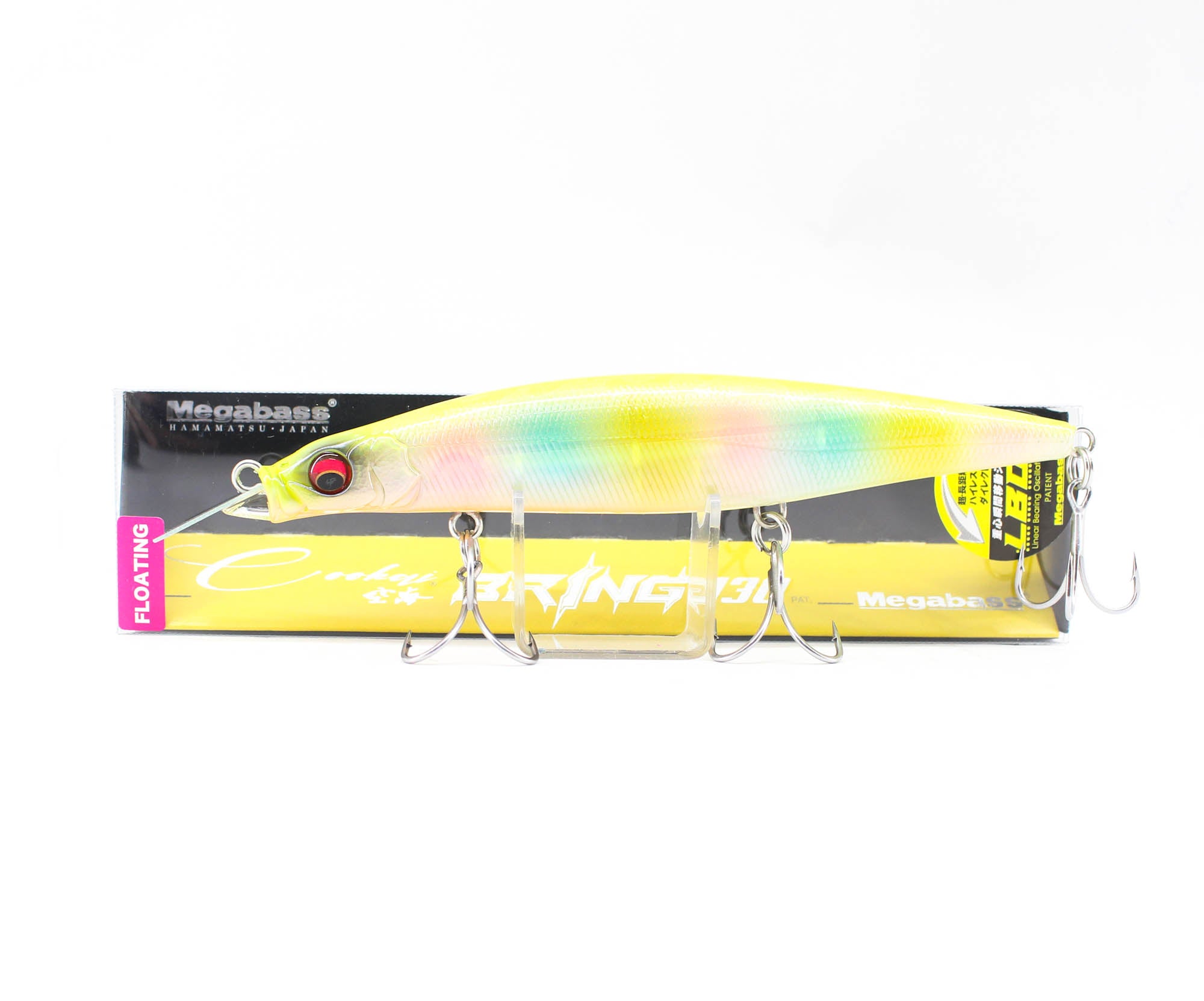 Megabass Cookai Bring 130F Floating Lure Shell Chart Back Rainbow (7816)