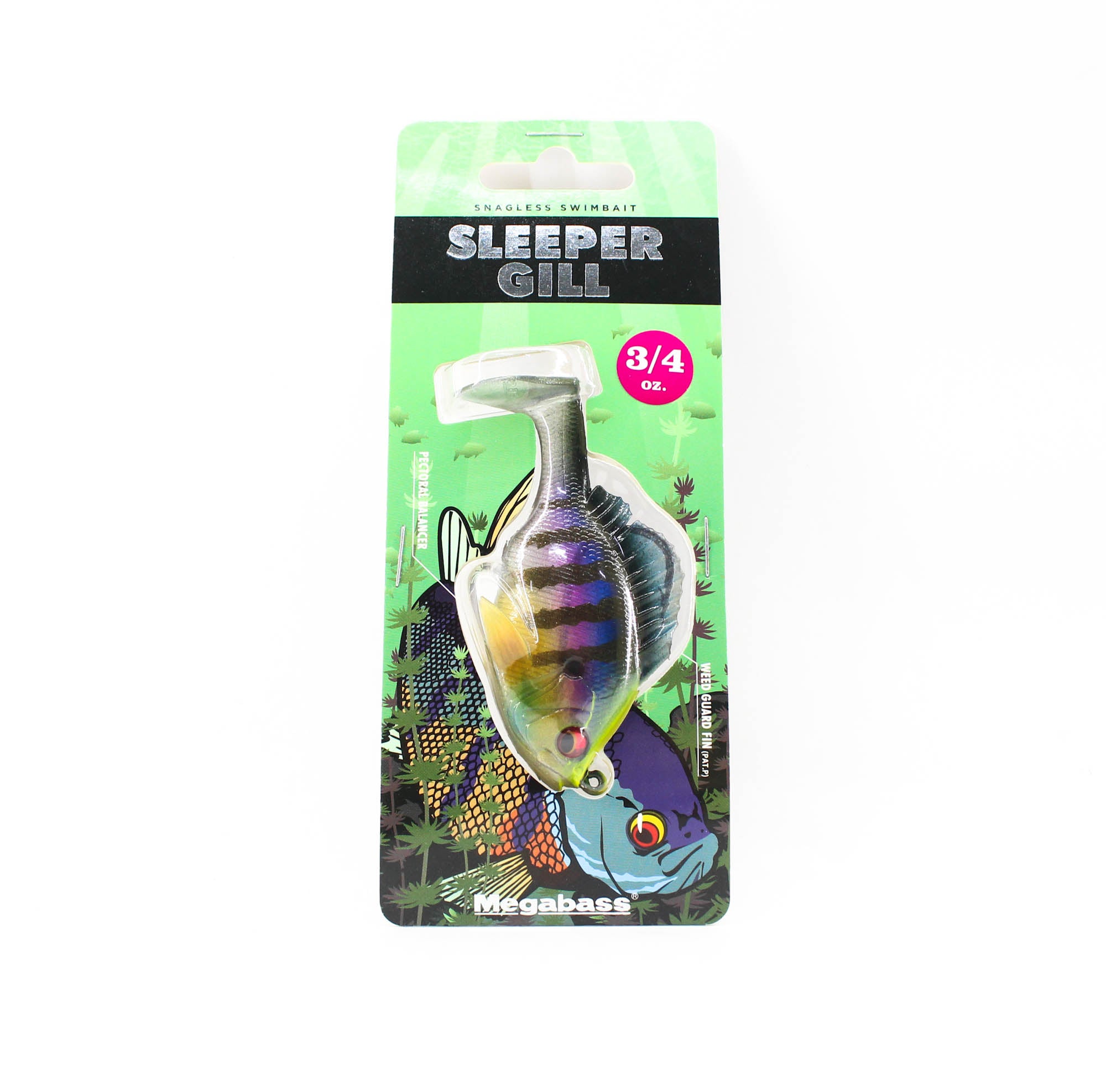 Megabass Soft Lure Sleeper Gill 3.2 Inch 3/4 oz Wild Gill (8776)