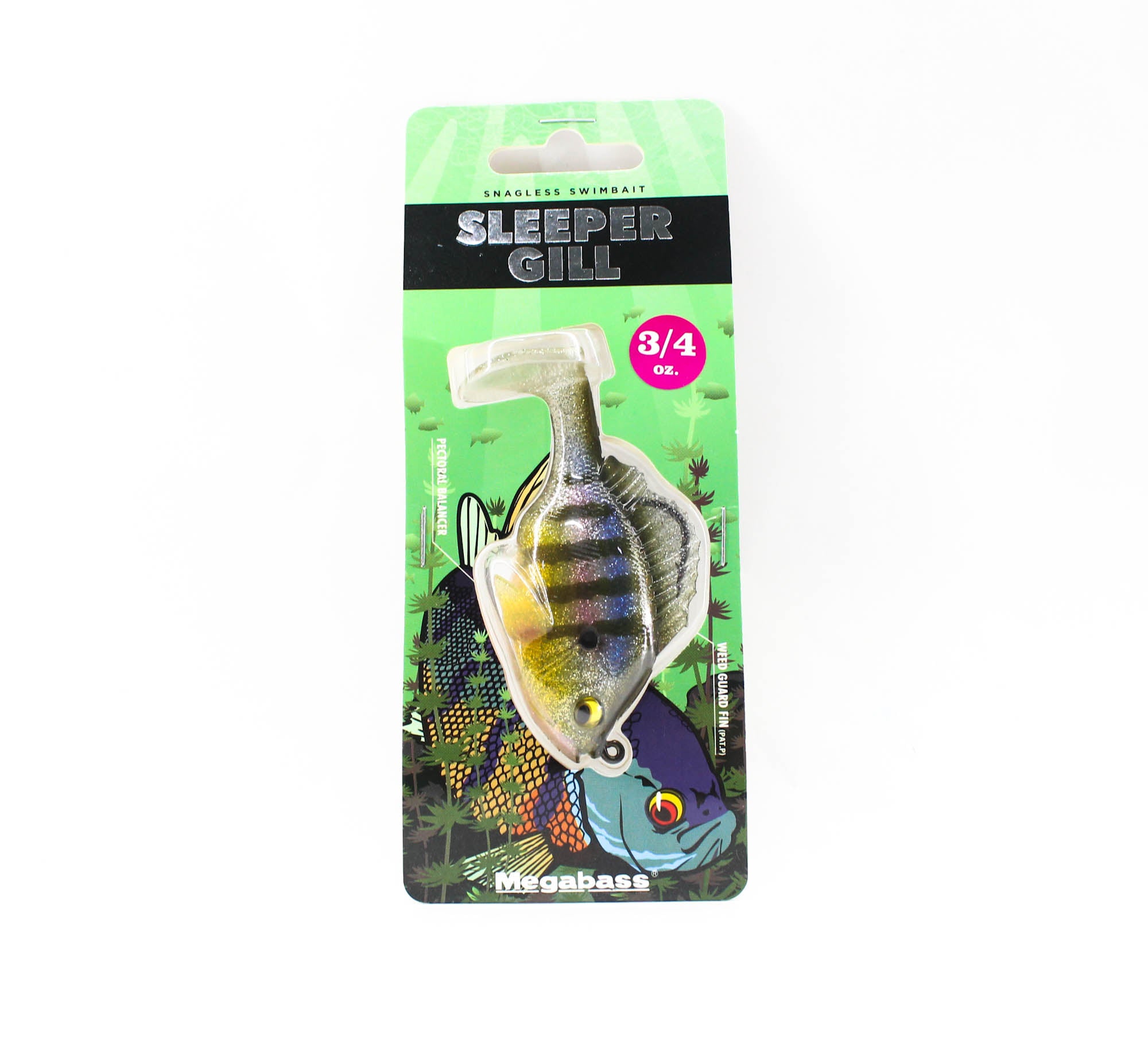 Megabass Soft Lure Sleeper Gill 3.2 Inch 3/4 oz Gritter Wild Gill (8783)