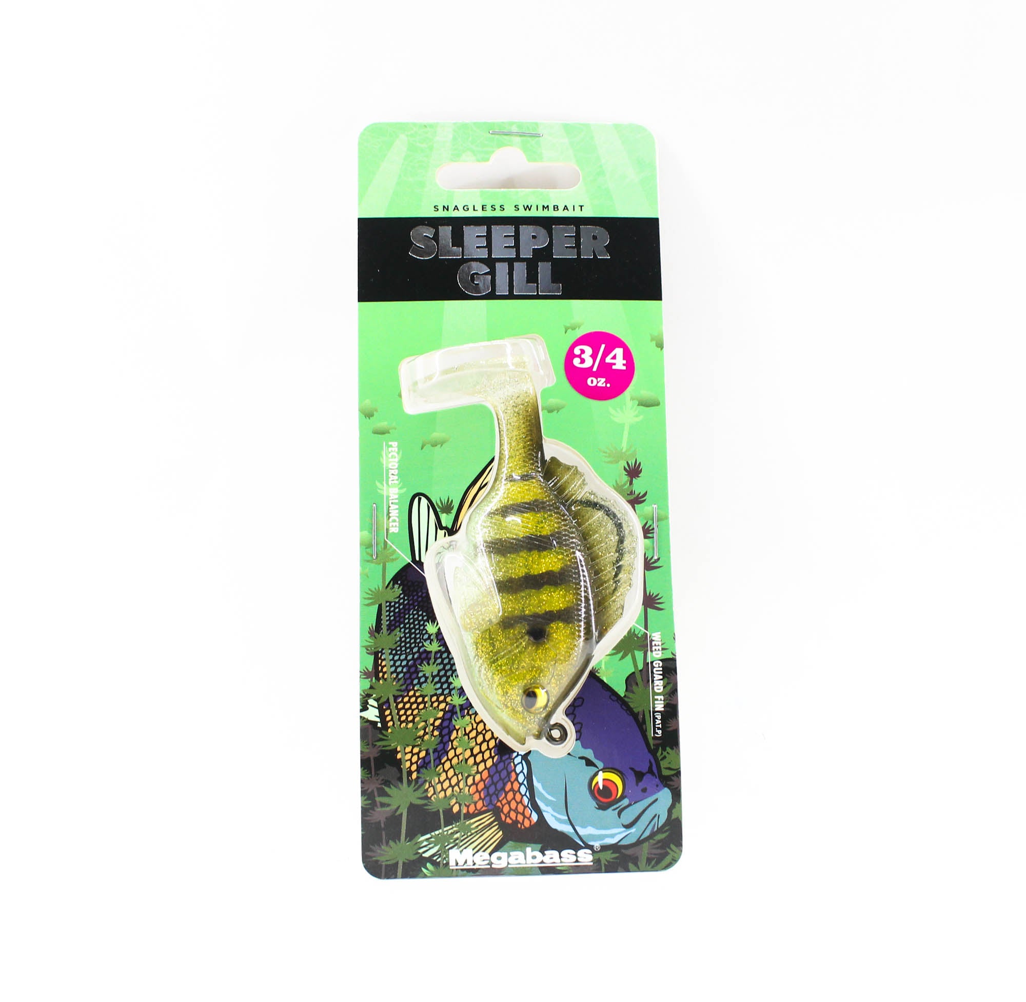 Megabass Soft Lure Sleeper Gill 3.2 Inch 3/4 oz Gritter Noike Gill (8790)