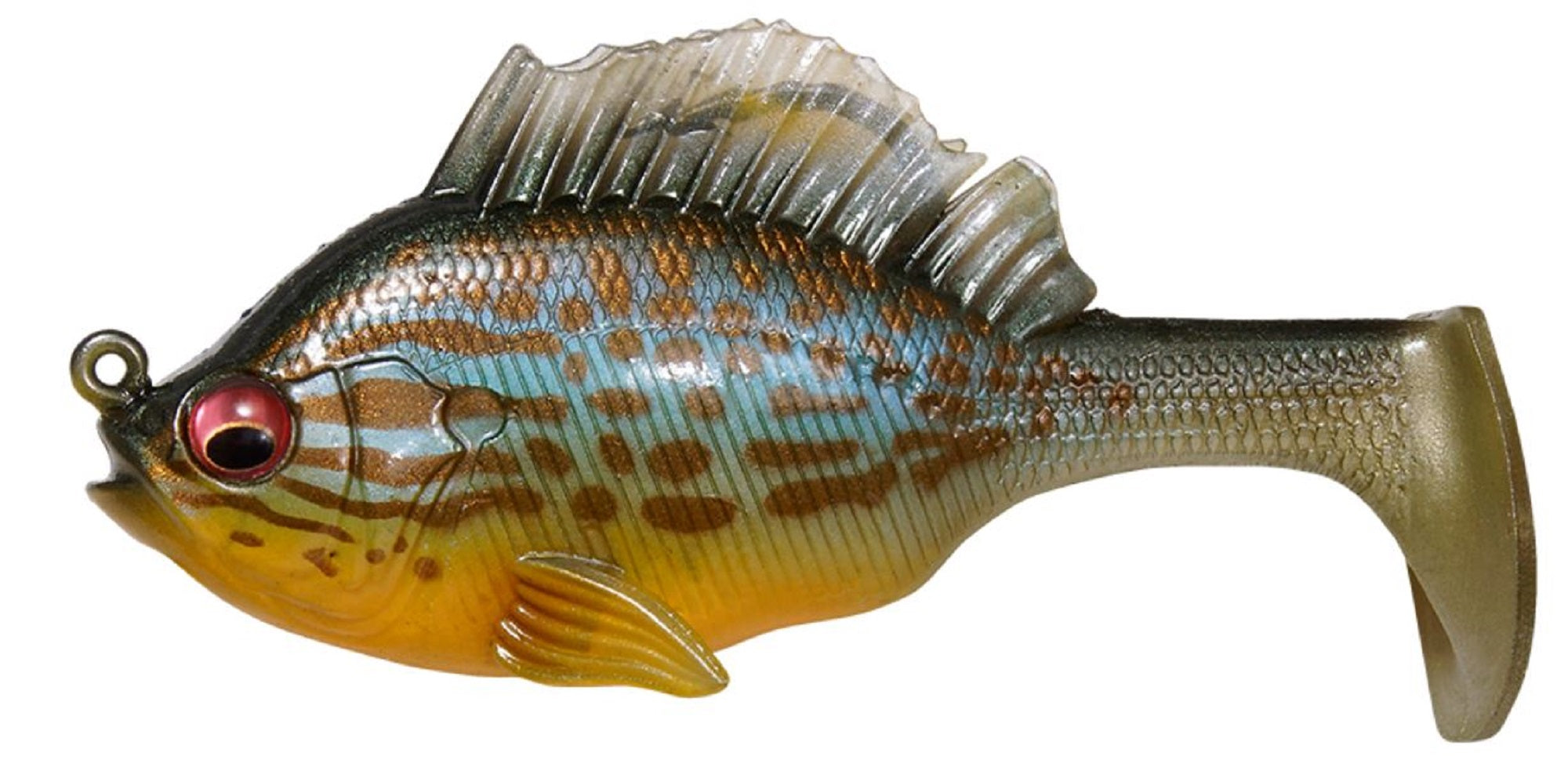 Megabass Soft Lure Sleeper Gill 3.2 Inch 3/4 oz Pumpkin Seed (8806)