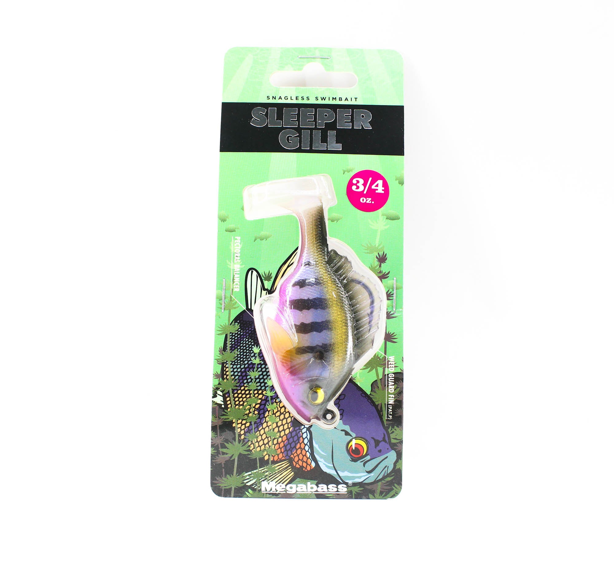 Megabass Soft Lure Sleeper Gill 3.2 Inch 3/4 oz Secret Gill (8868)