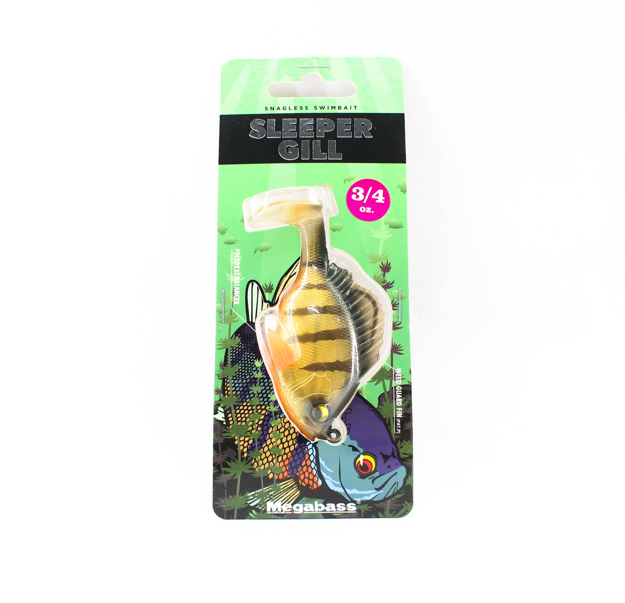 Megabass Soft Lure Sleeper Gill 3.2 Inch 3/4 oz Perch (8899)