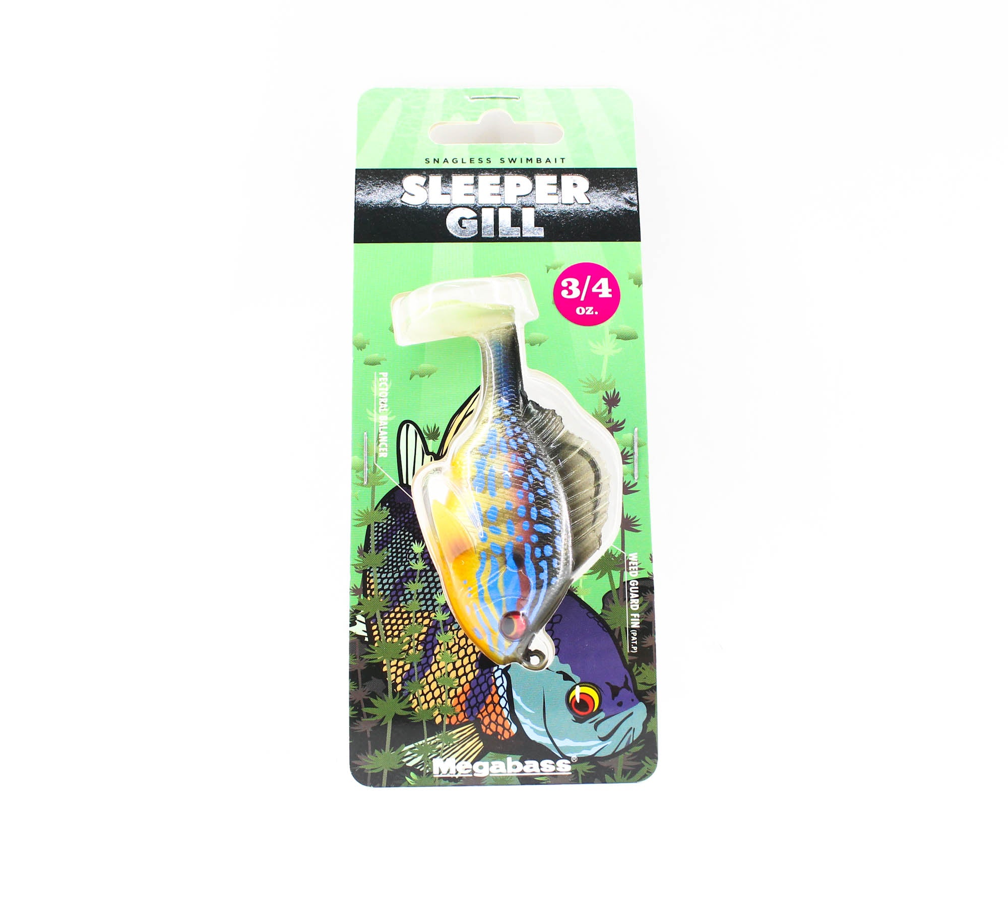 Megabass Soft Lure Sleeper Gill 3.2 Inch 3/4 oz Cicrid (8905)