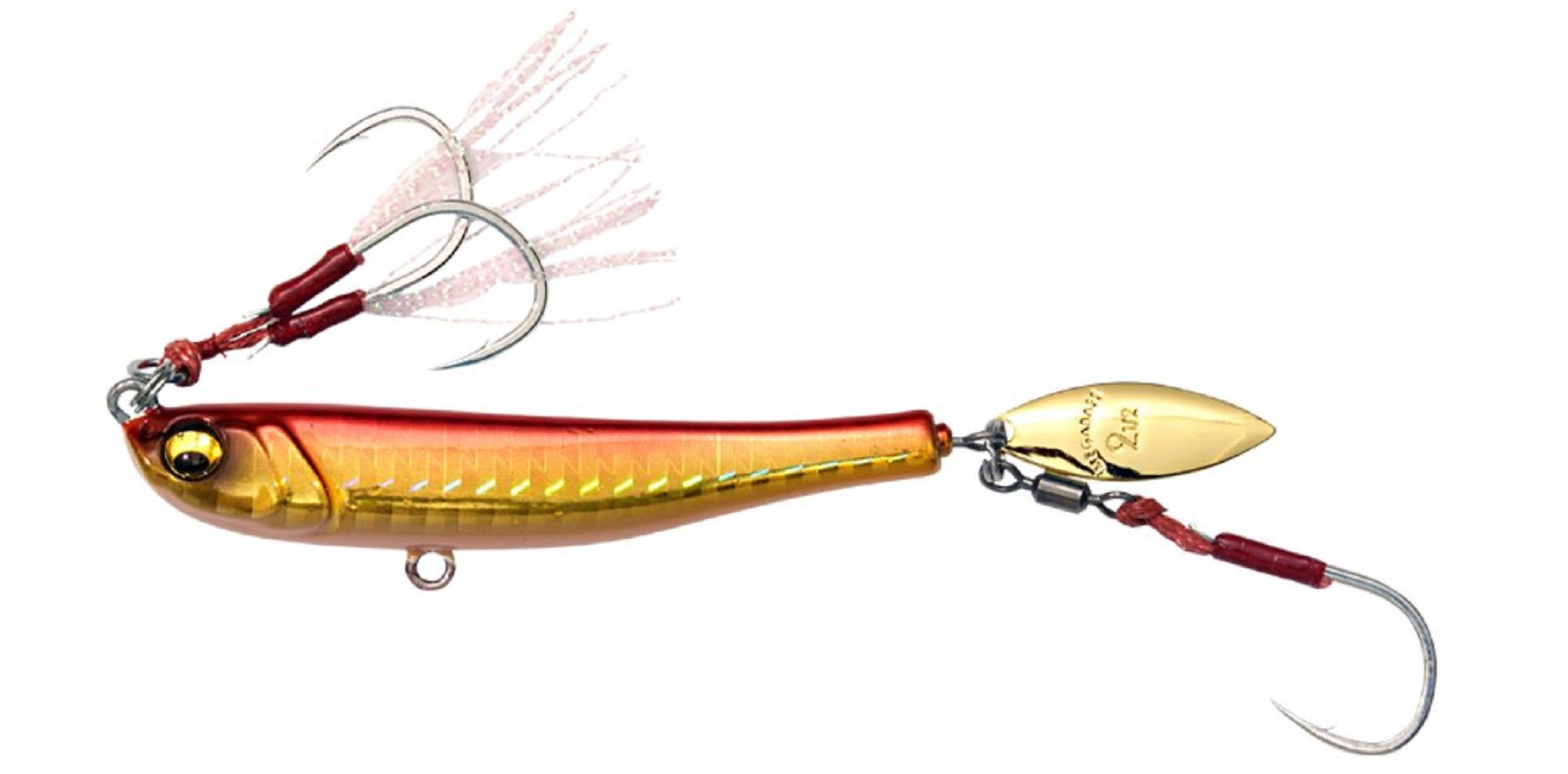 Megabass Metal Jig Makippa 50 grams Sinking Lure Akakin (0069)