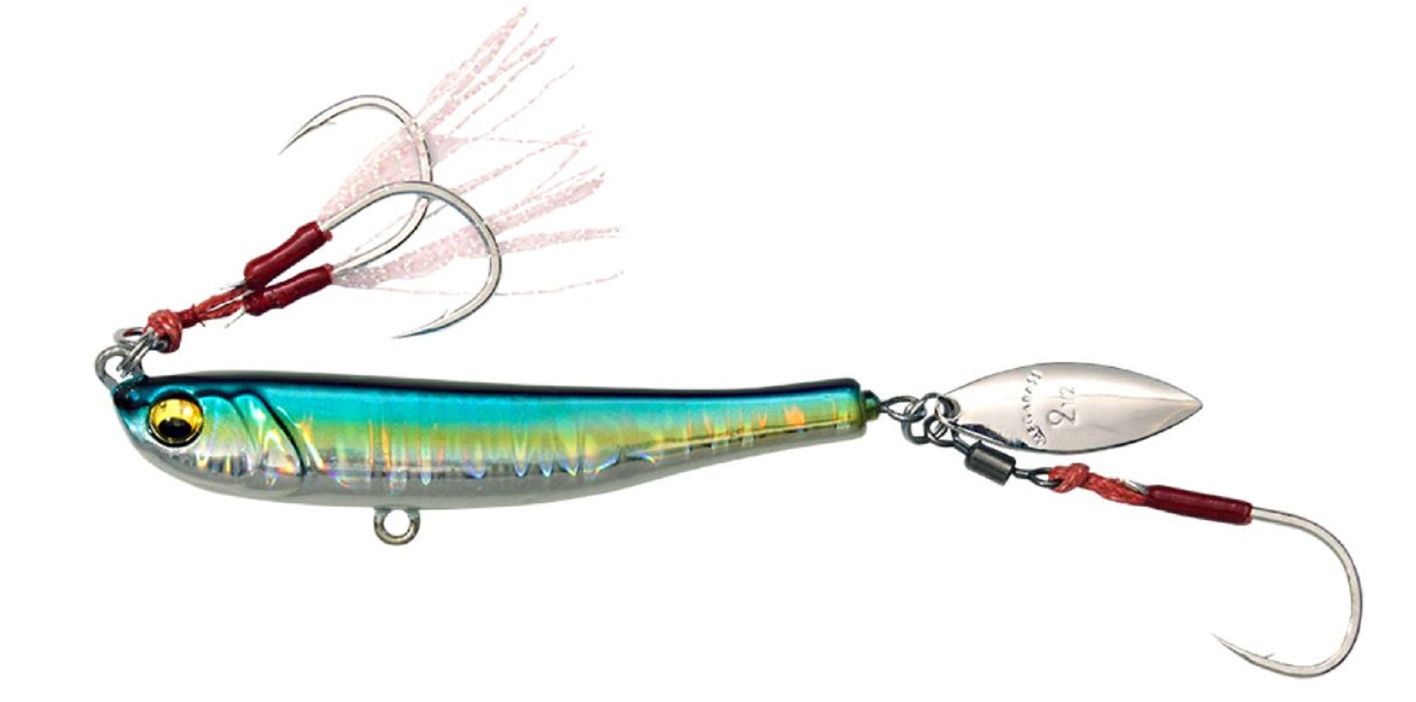 Megabass Metal Jig Makippa 50 grams Sinking Lure UV Katakuchi Iwashi (0083)