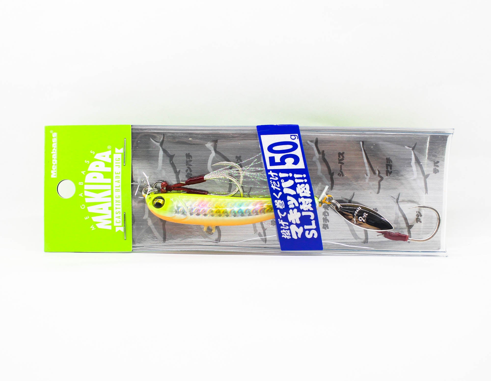 Megabass Metal Jig Makippa 50 grams Sinking Lure Chart Candy OB (0113)