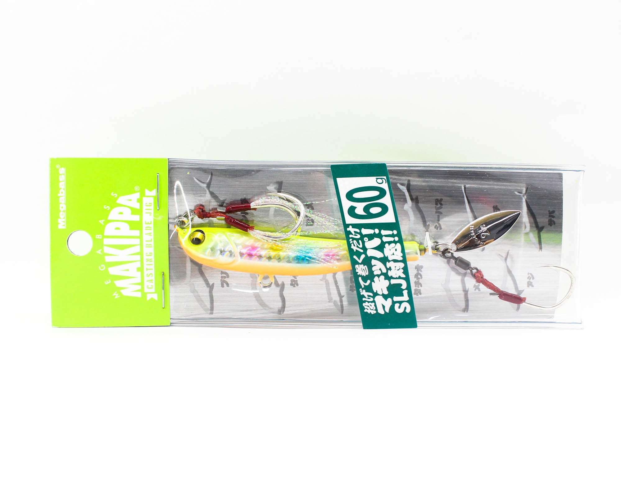 Megabass Metal Jig Makippa 60 grams Sinking Lure Chart Candy OB (0212)