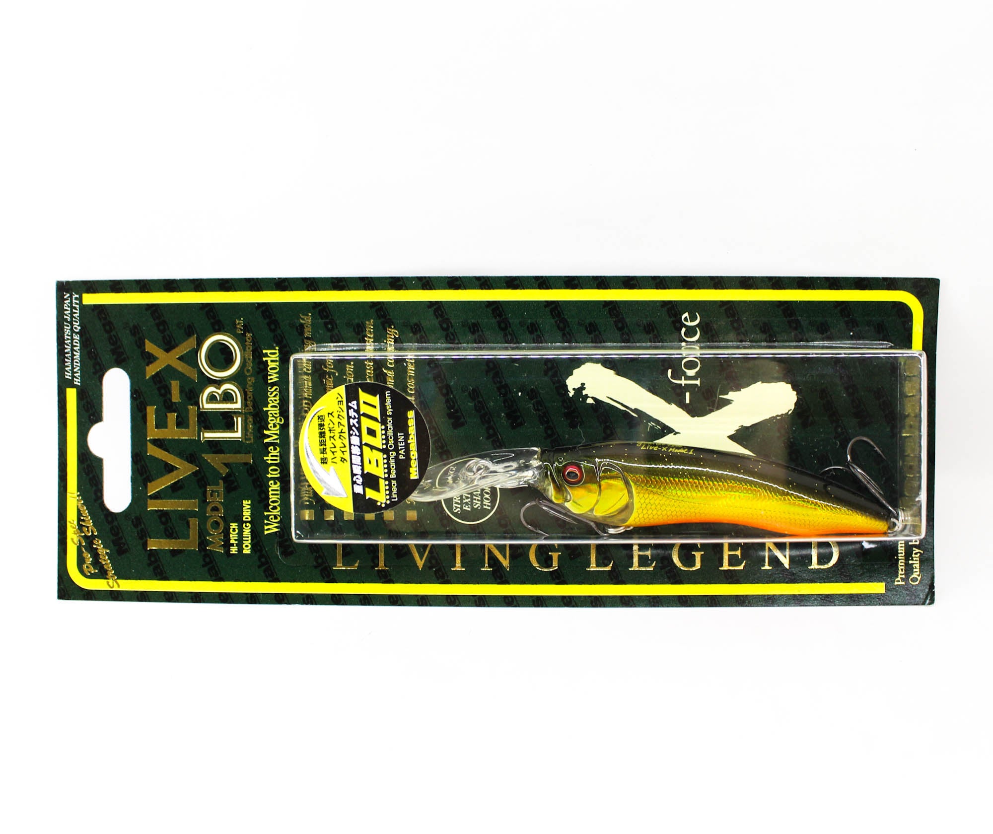 Megabass Live-X Model 1 74 mm 3/8 oz Floating Lure GG Kinkuro (0991)