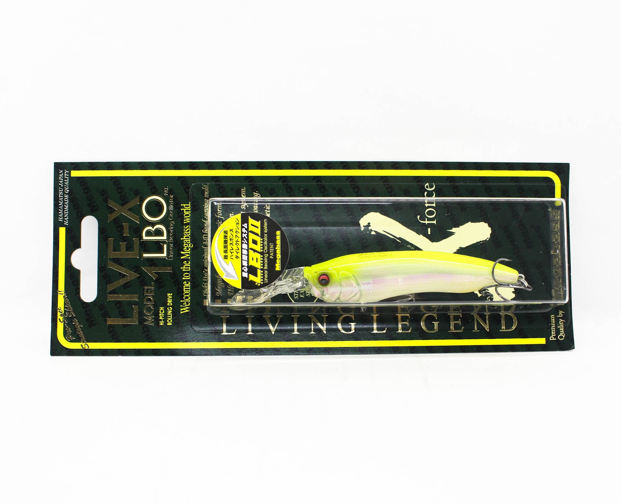 Megabass Live-X Model 1 74 mm 3/8 oz Floating Lure GP Chart Back (1035)