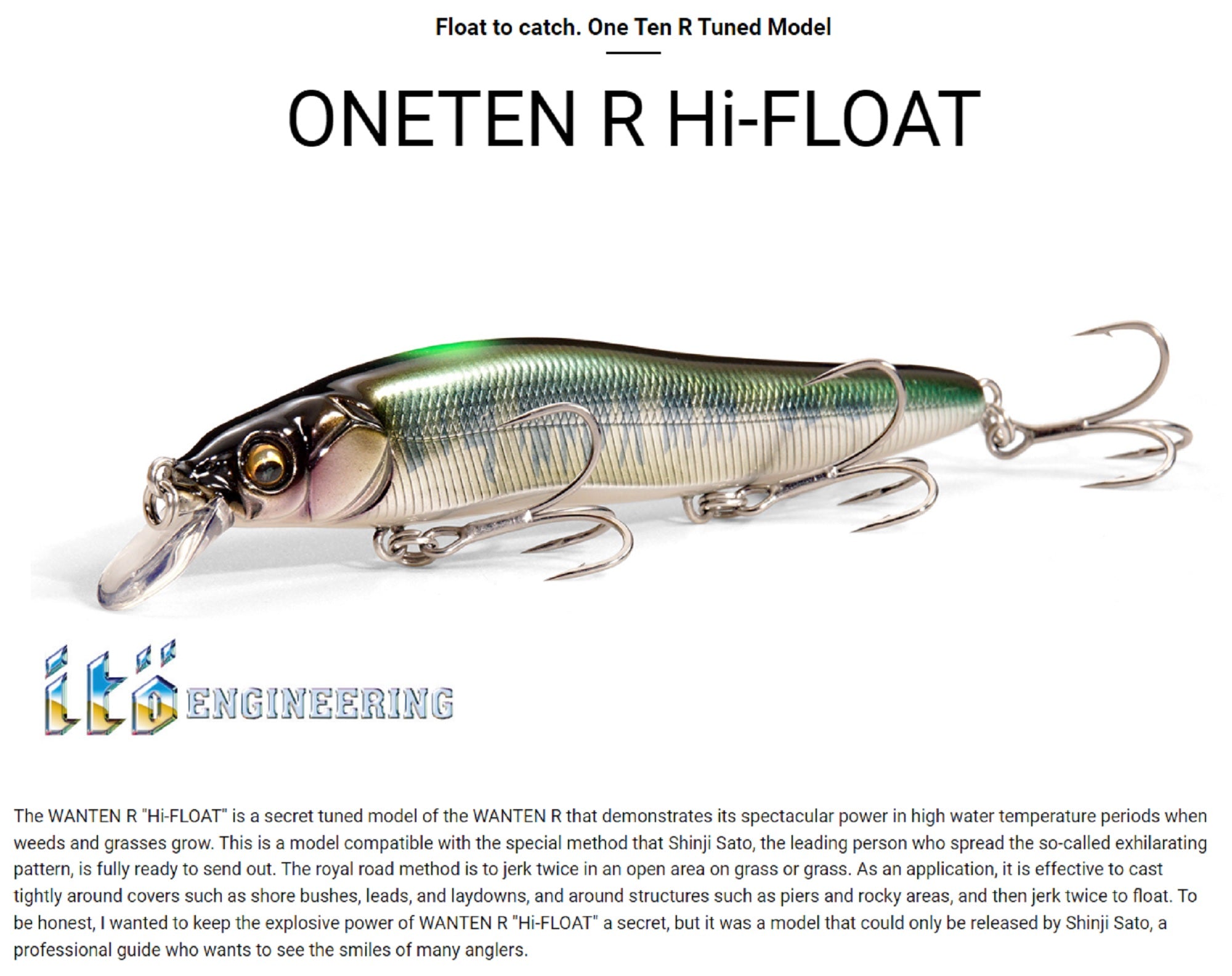 Megabass Vision 110 Oneten High Floating Lure Wagin Setsuki Ayu (1110)