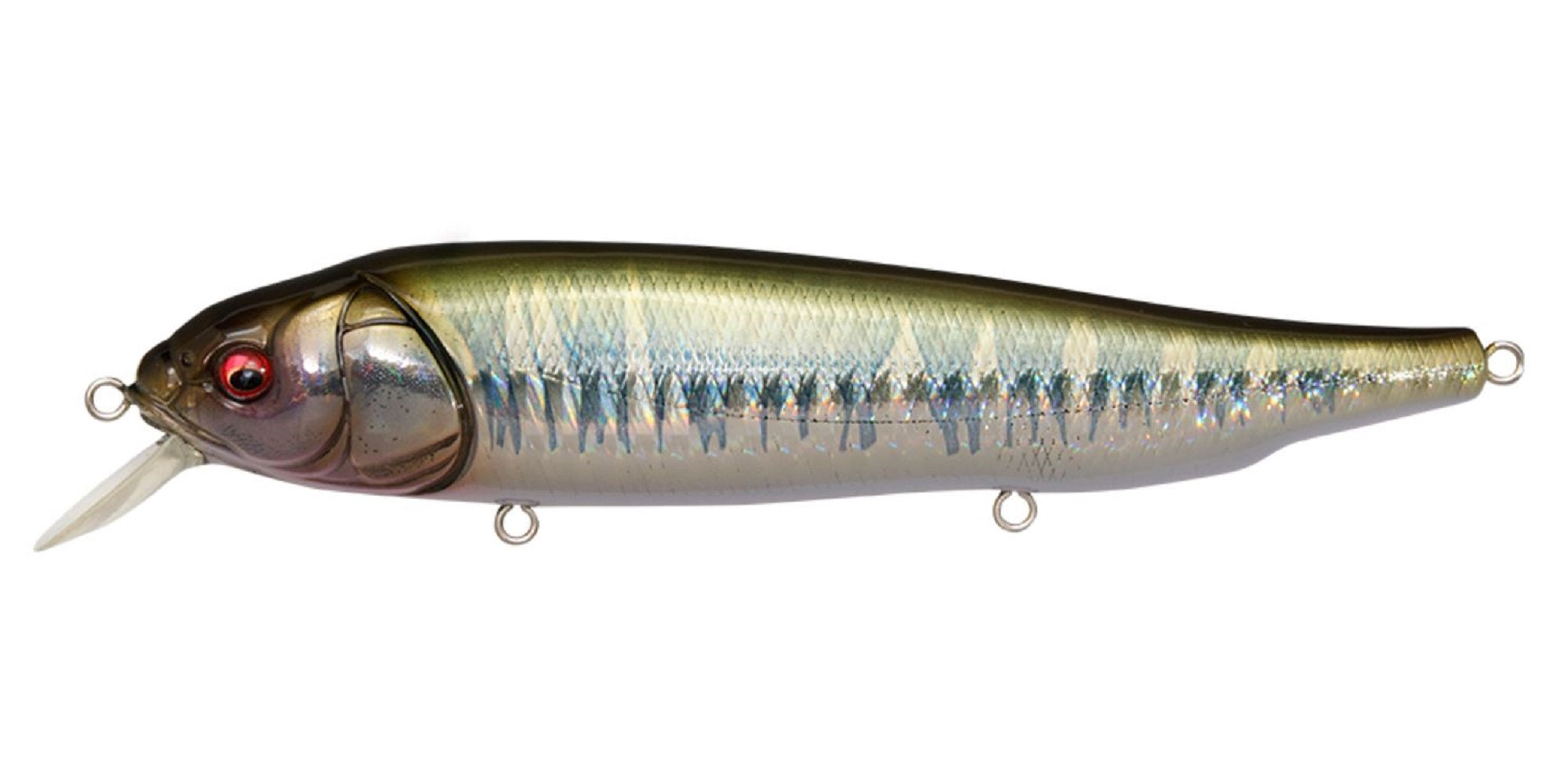 Megabass Lates Feeding Woofer 120mm Floating Lure GG Hasu Red Eye (1622)