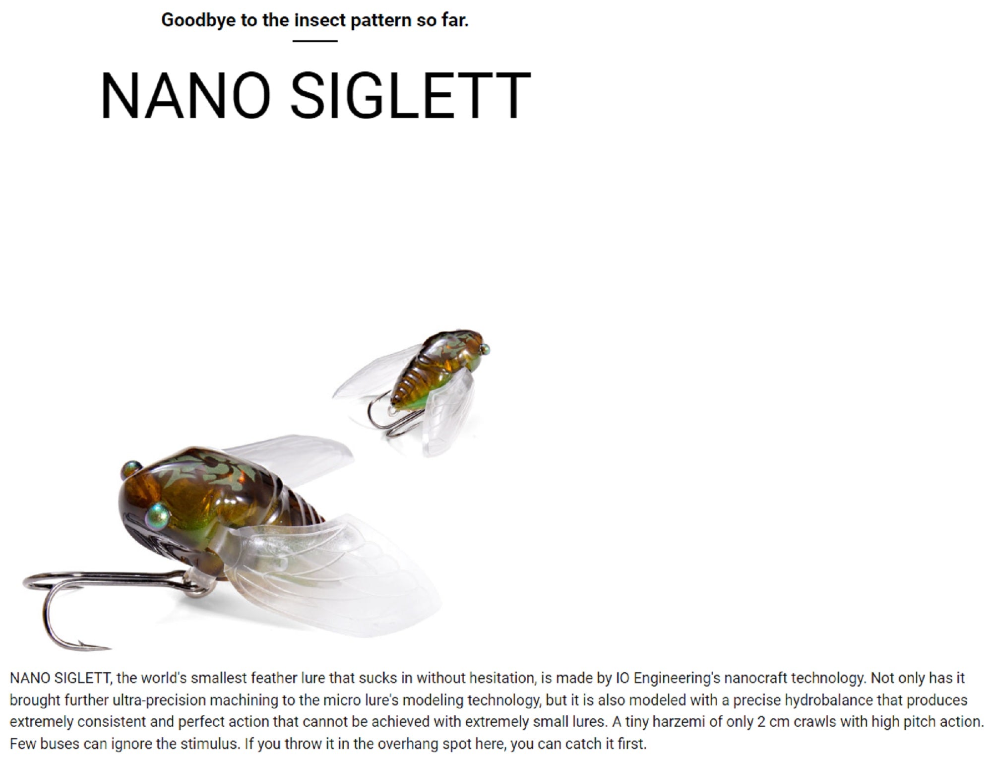 Megabass Nano Siglett 23.8 mm 1.7 grams Floating Lure Tsukutsukubos (2308)