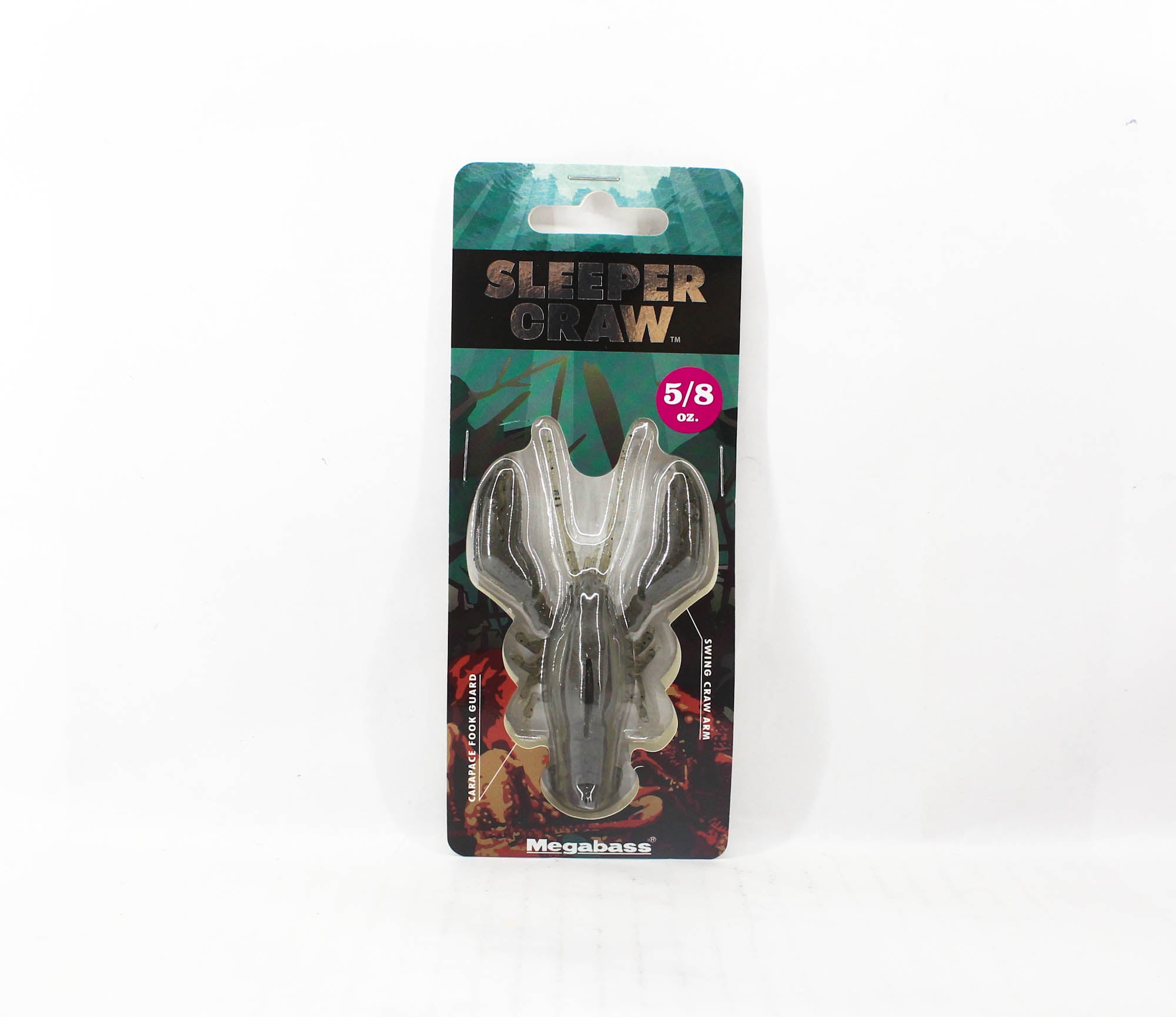 Megabass Soft Lure Sleeper Craw 3 Inch 5/8 oz Ghost Claw (3350)