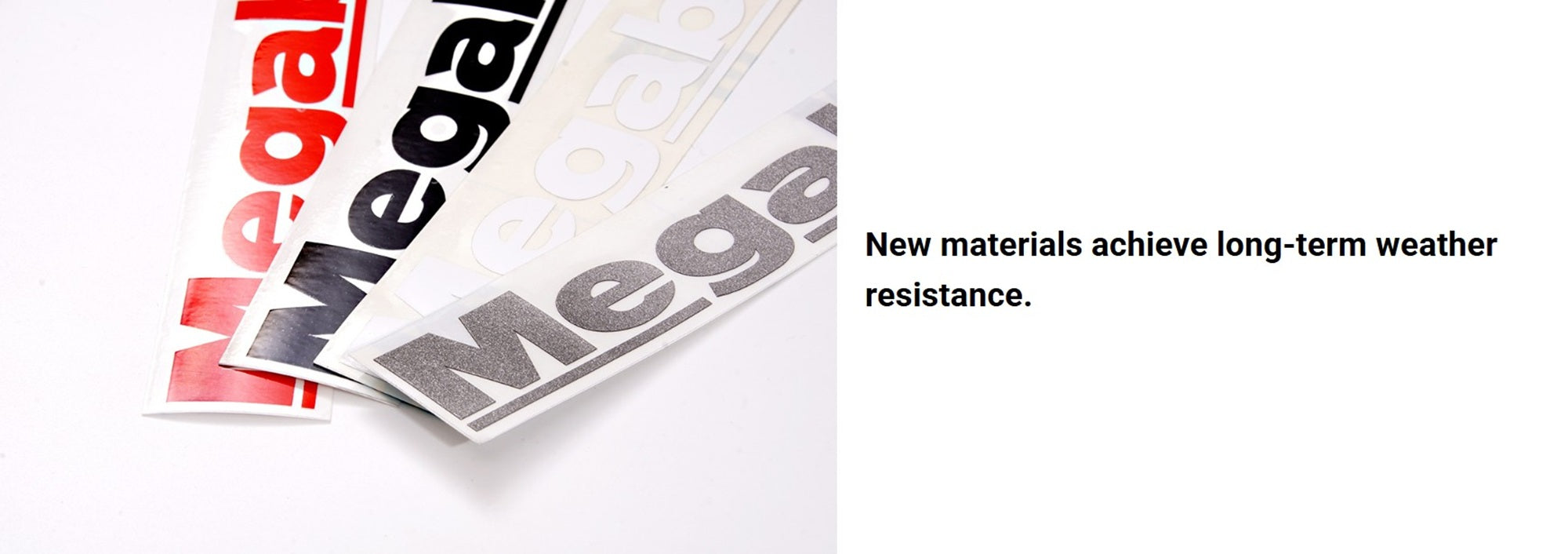 Megabass Cutting Sticker 40cm White (4111)