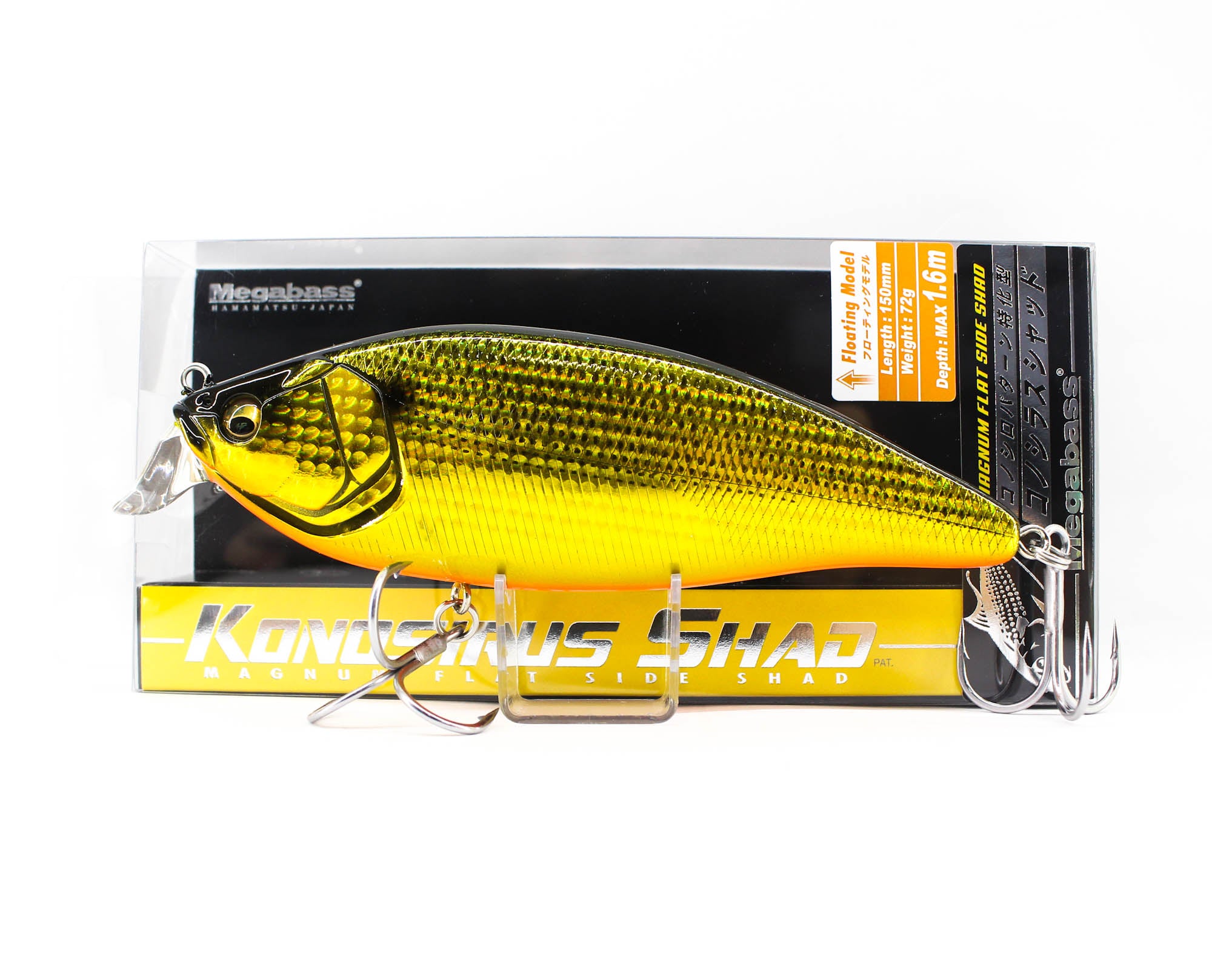 Megabass Konosirus Shad 150 mm 72 grams Floating Lure GG Gold (4616)