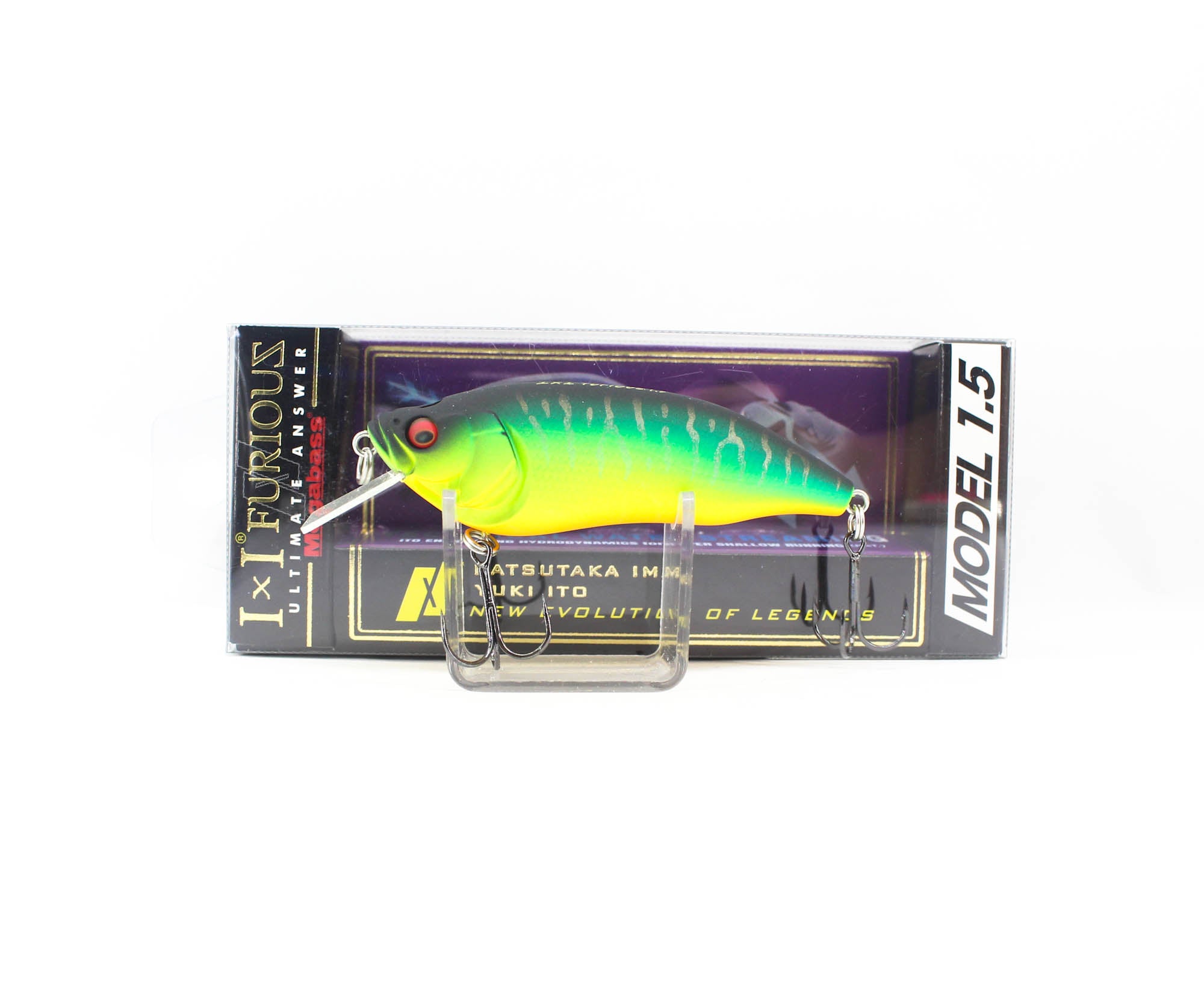 Megabass I X I Furious 1.5 64 mm 1/4 oz Floating Lure Mat Tiger (2444)