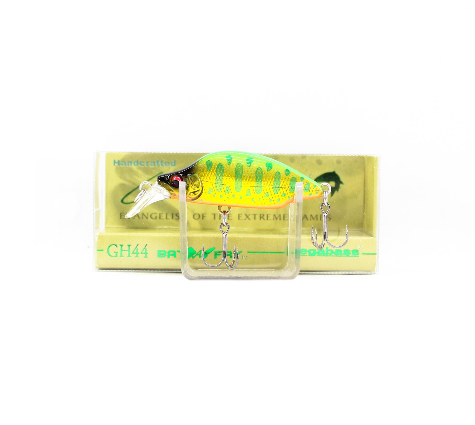 Megabass Great Hunting Butterfly GH44 Sinking Lure Lime Back Gold OB (8637)