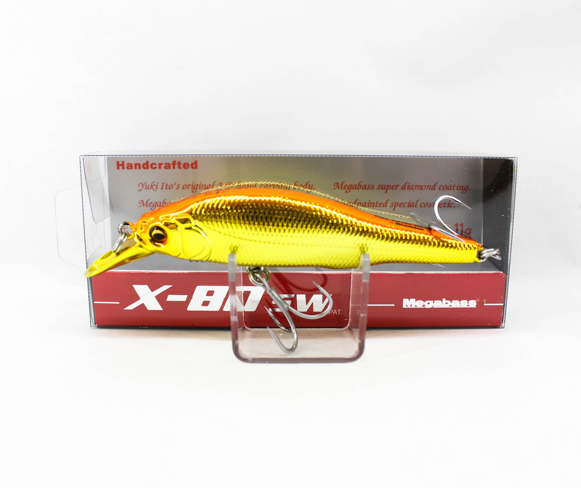 Megabass X-80 SW Slow Sinking Lure UV Full Orange Gold (0197)