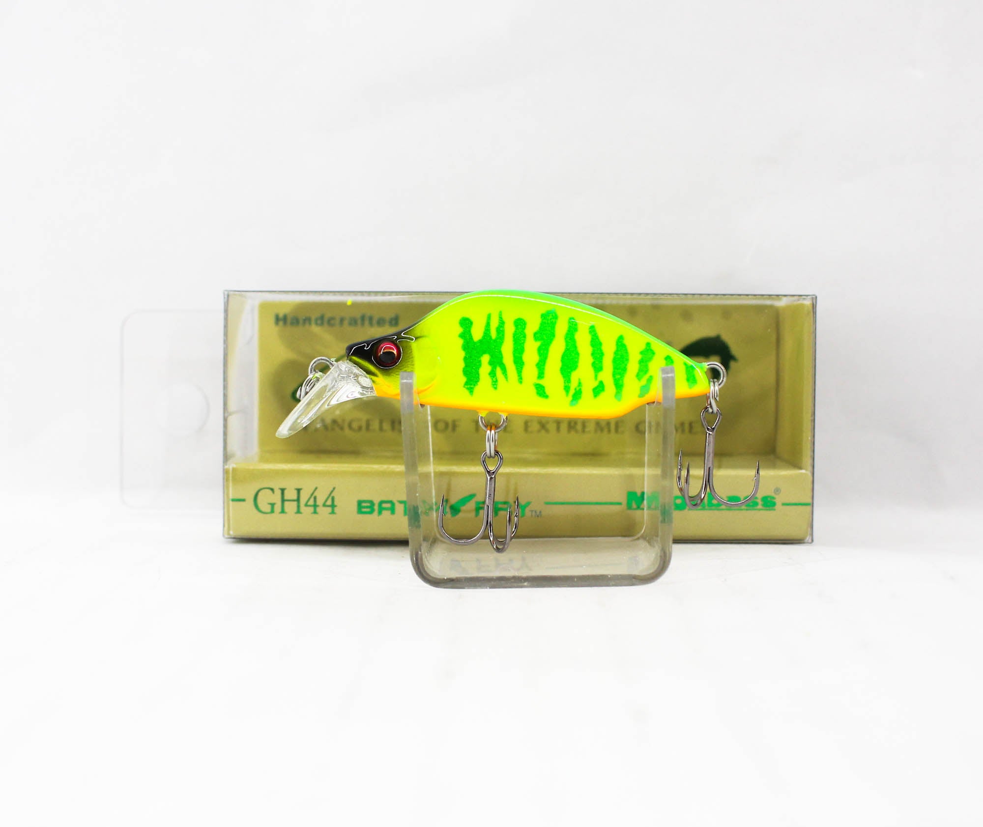 Megabass Great Hunting Butterfly GH44 Sinking Lure Lime Chart Tiger (0333)
