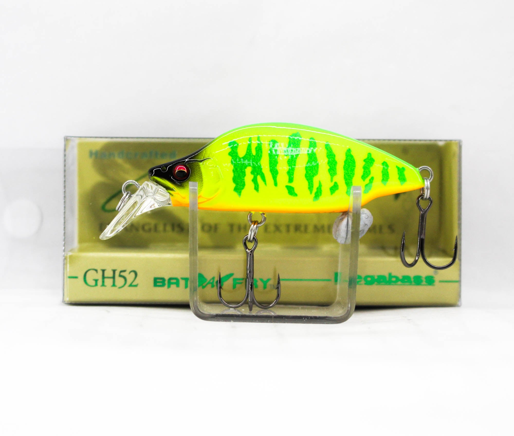 Megabass Great Hunting Butterfly GH52 Sinking Lure Lime Chart Tiger (0371)