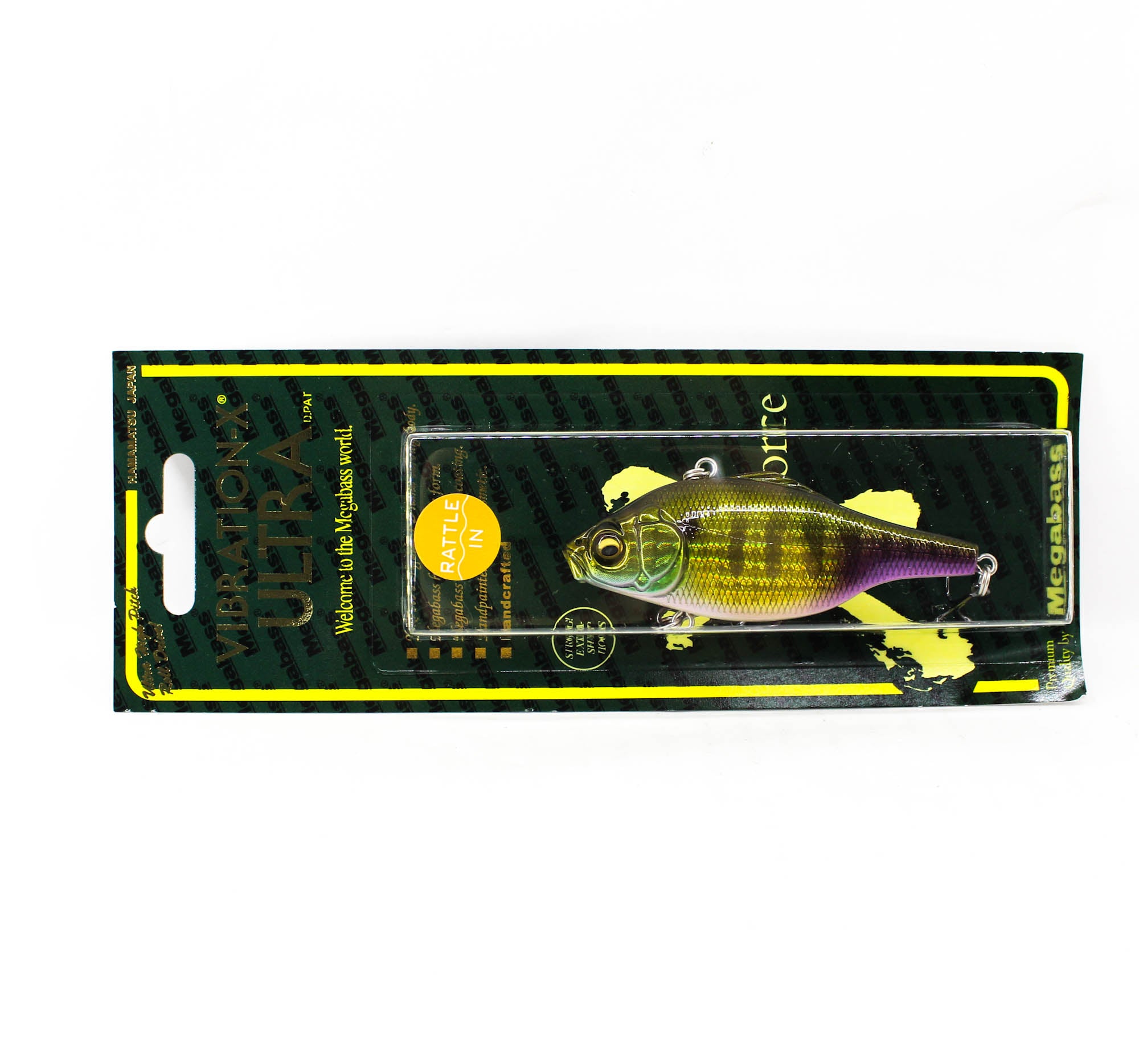 Megabass Vibration-X Ultra Rattle 76 mm 5/8 oz Sinking Lure GG Tan (1101)