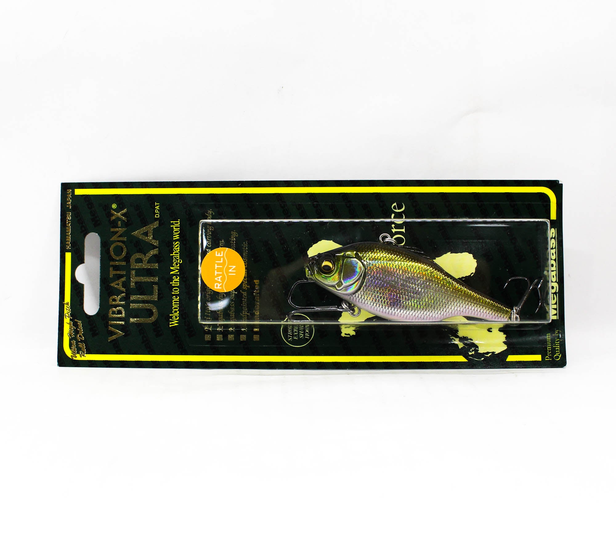 Megabass Vibration-X Ultra Rattle 76 mm 5/8 oz Sinking Lure GG Brill (1156)
