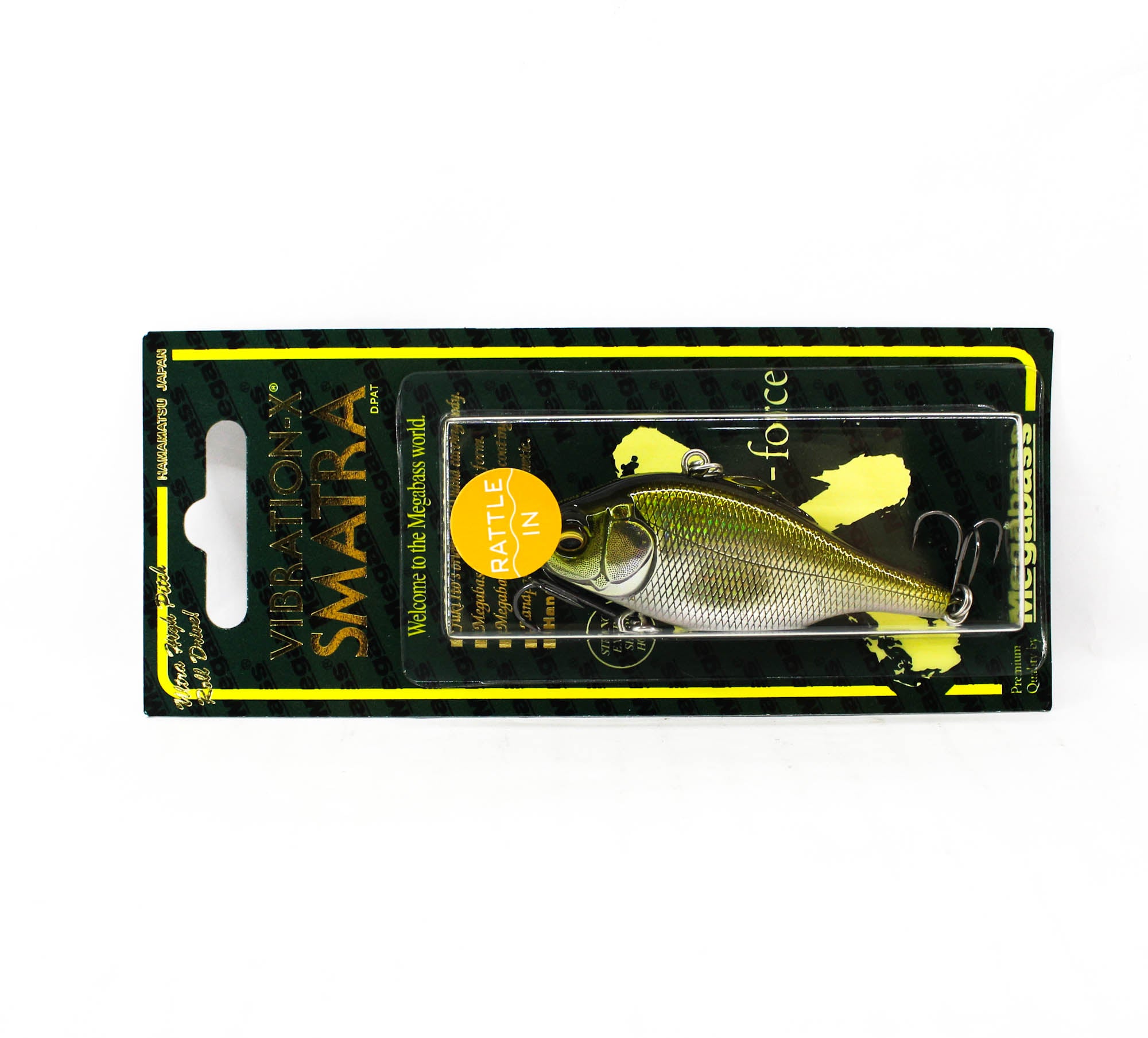 Megabass Vibration-X Smatra Rattle 64.5mm 1/2 oz Sinking Lure GG Bri (1477)