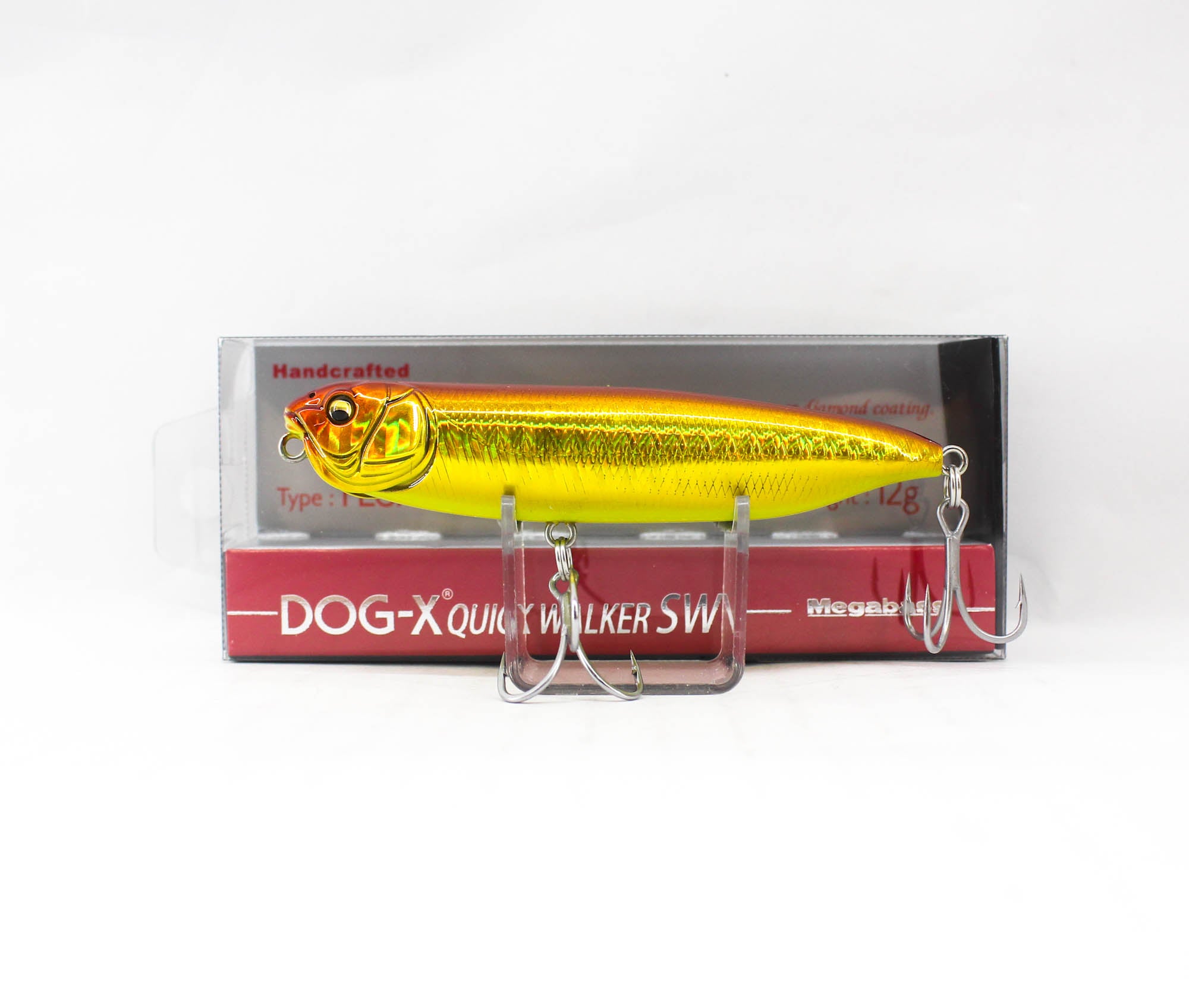 Megabass Dog X Quick Walker SW 87 mm 12 grams Floating Lure Akakin (2238)