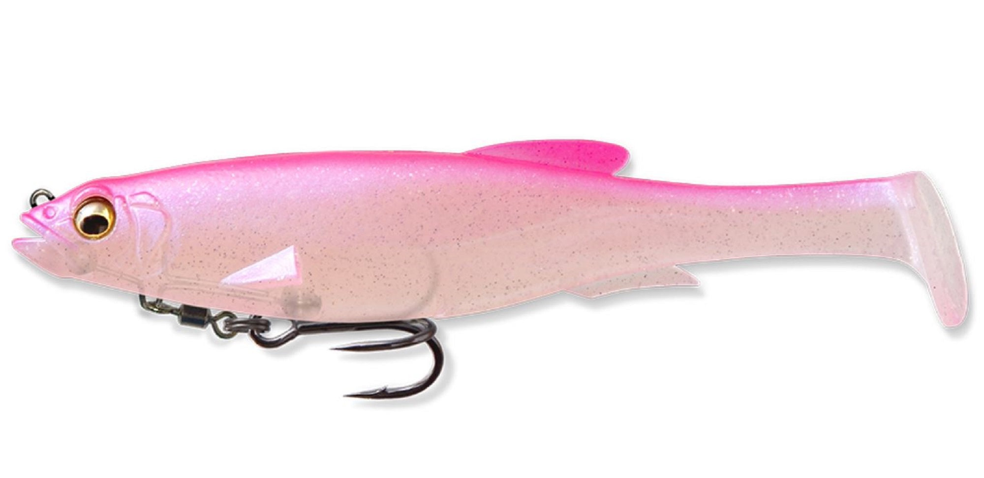 Megabass Soft Lure Mag Draft 6 Inch Sinking Lure Pink Back Shad (8346)