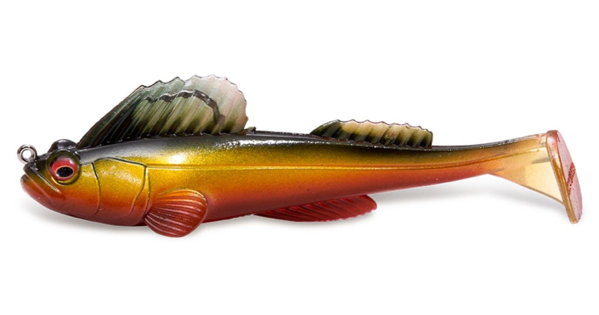 Megabass Soft Lure Dark Sleeper 4.5 Inch 3/4 oz Dark Shad (2725)